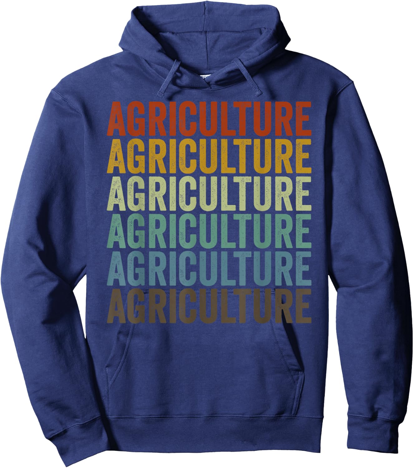 Agriculture Retro Hoodie - Hoodie | Navy