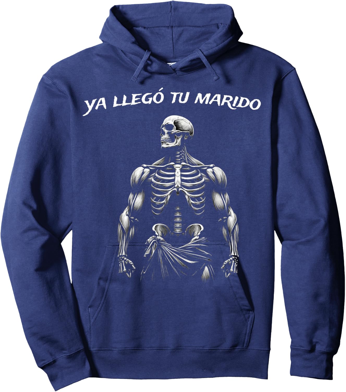 Calacas Chidas Gym | Mexican Sayings Funny Sarcasm Slang Hoodie - Hoodie | Navy
