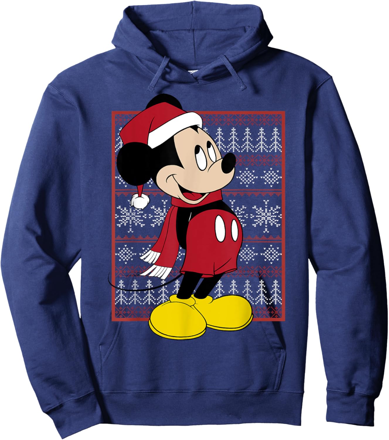 Disney Mickey Mouse Christmas Graphic Hoodie - Hoodie | Navy