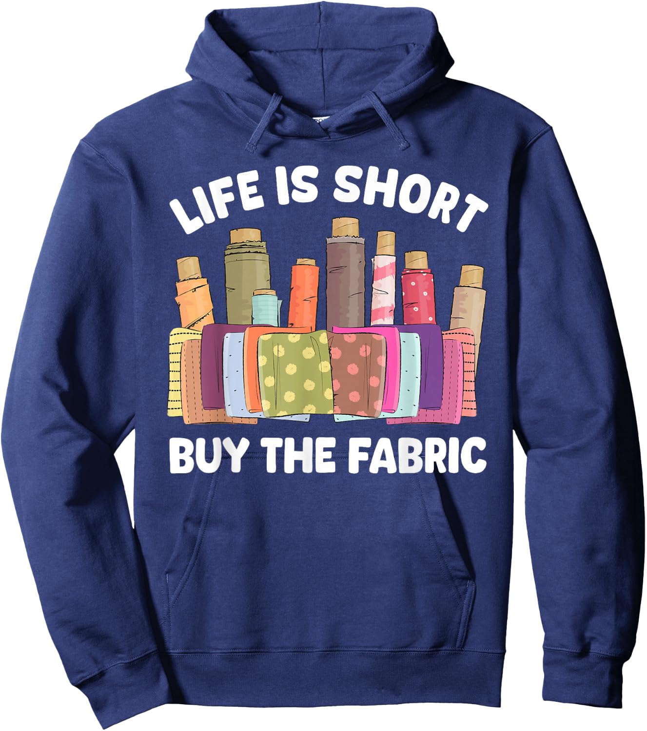Cool Quilting Art Women Sewer Quilter Fabric Sewing Hoodie - Hoodie | Navy