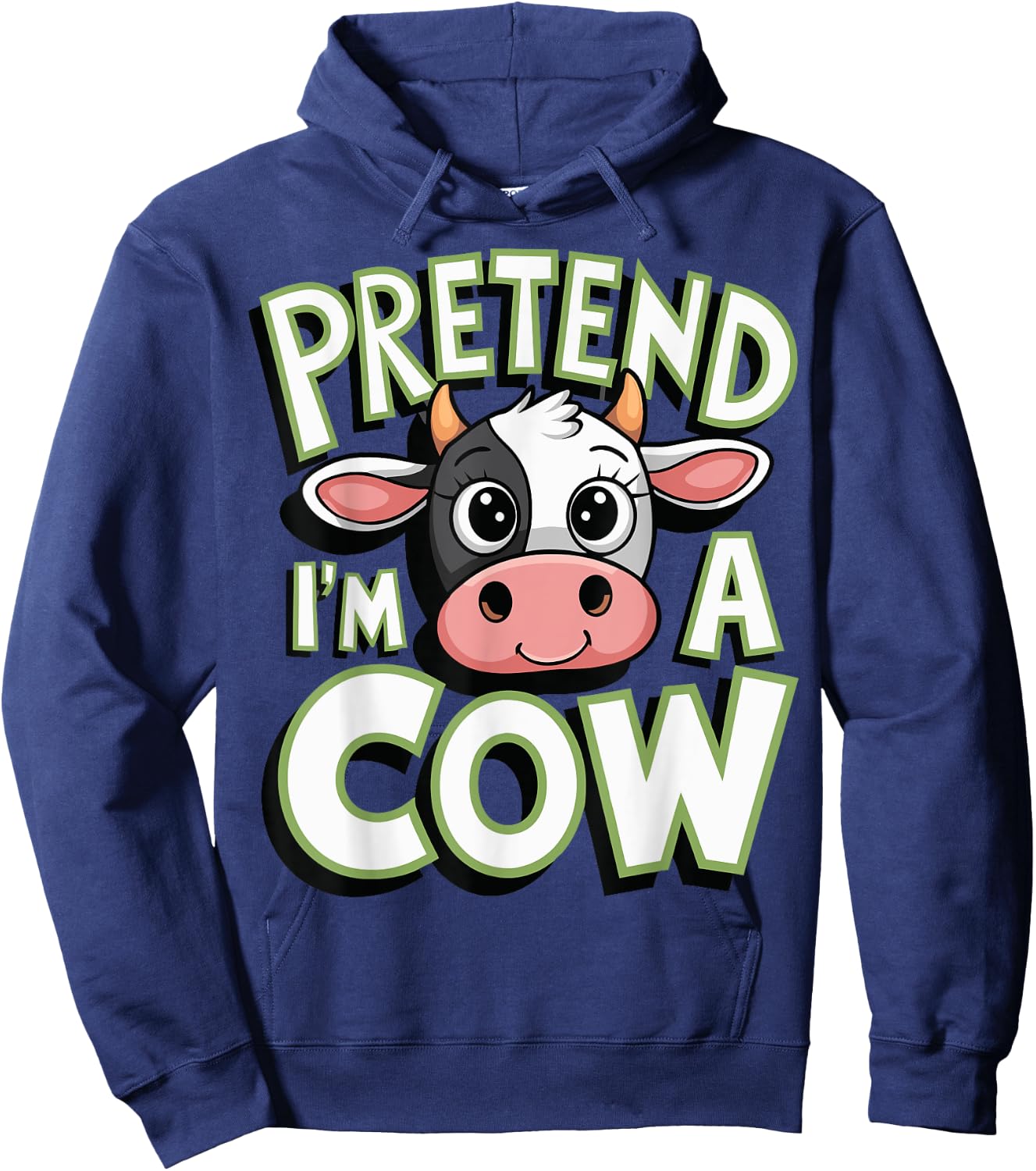 Pretend I'm A Cow Hoodie - Hoodie | Navy