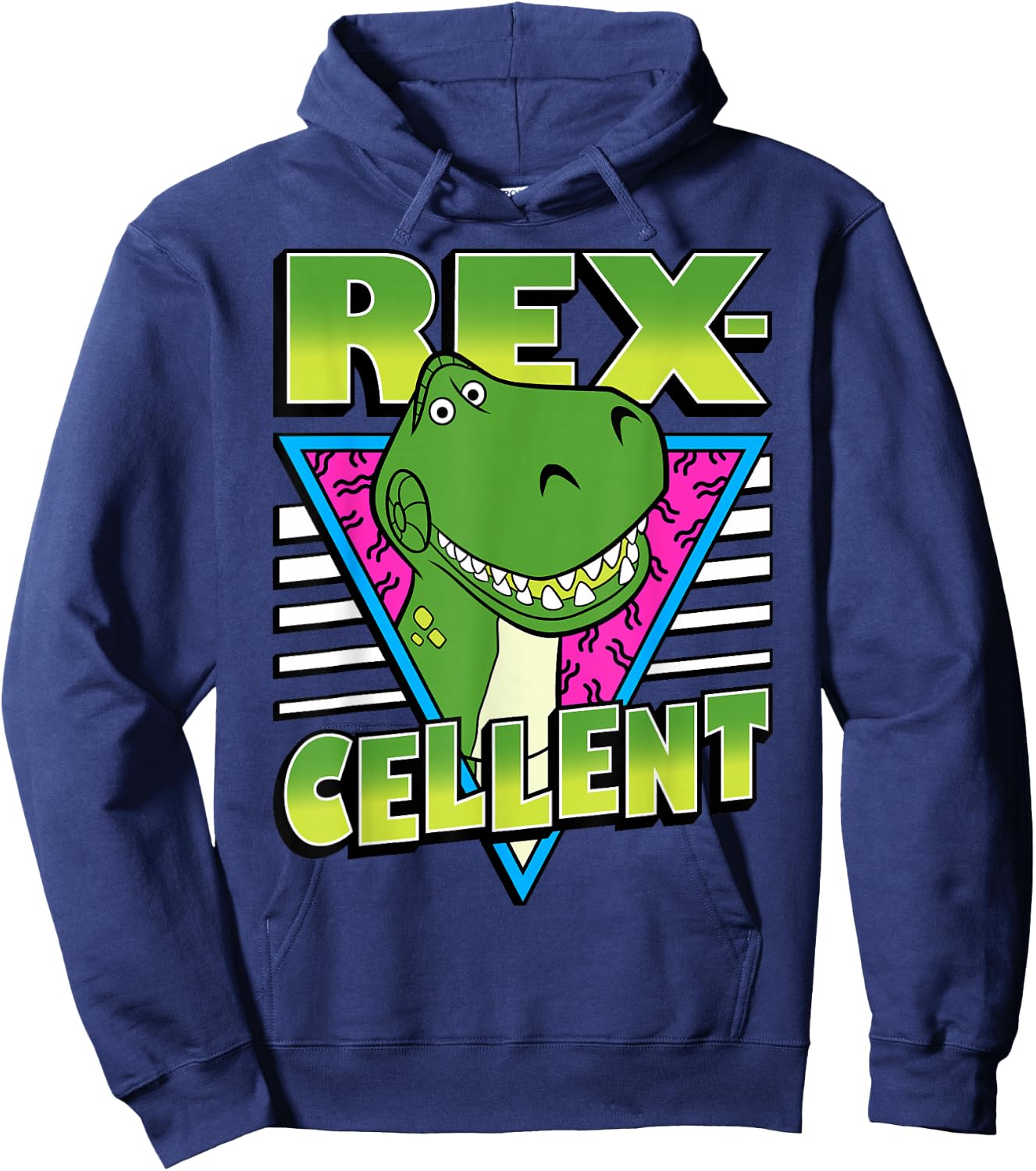 Disney Pixar Toy Story 4 Retro REX-Cellent Portrait Hoodie - Hoodie | Navy