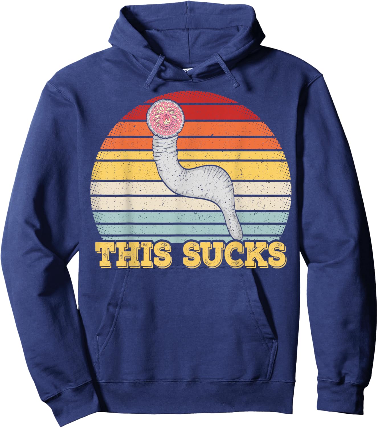 This sucks Design for a Lamprey lover Hoodie - Hoodie | Navy