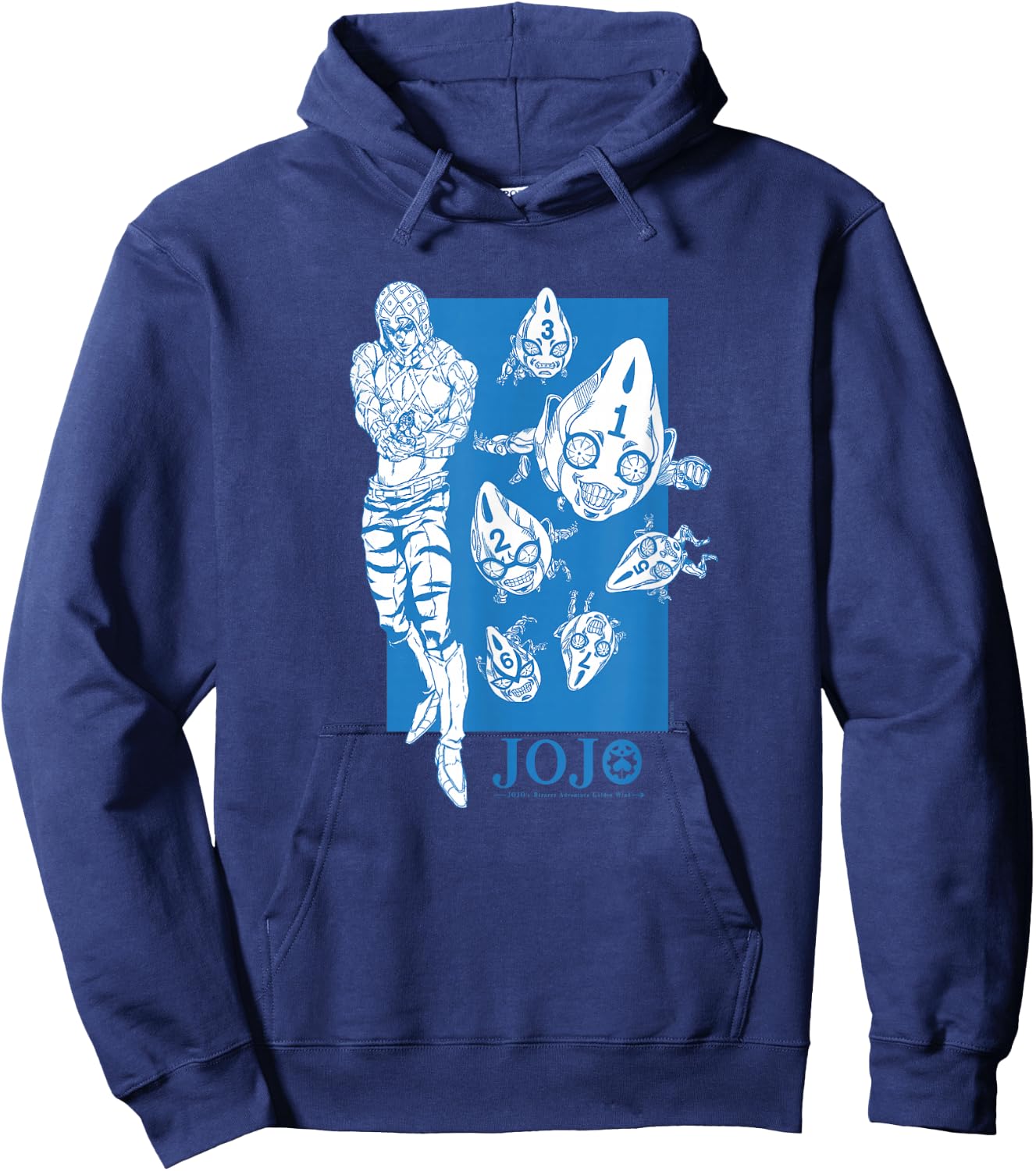 JoJo's Bizarre Adventure Mista Six Bullets Anime Hoodie - Hoodie | Navy