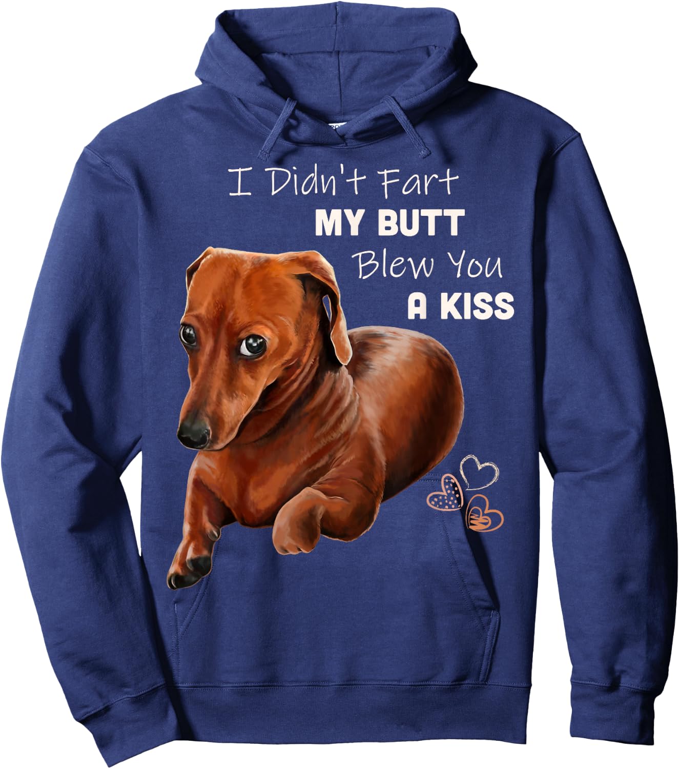 Floppy Tail Dog Women Hoodie - Hoodie | Navy