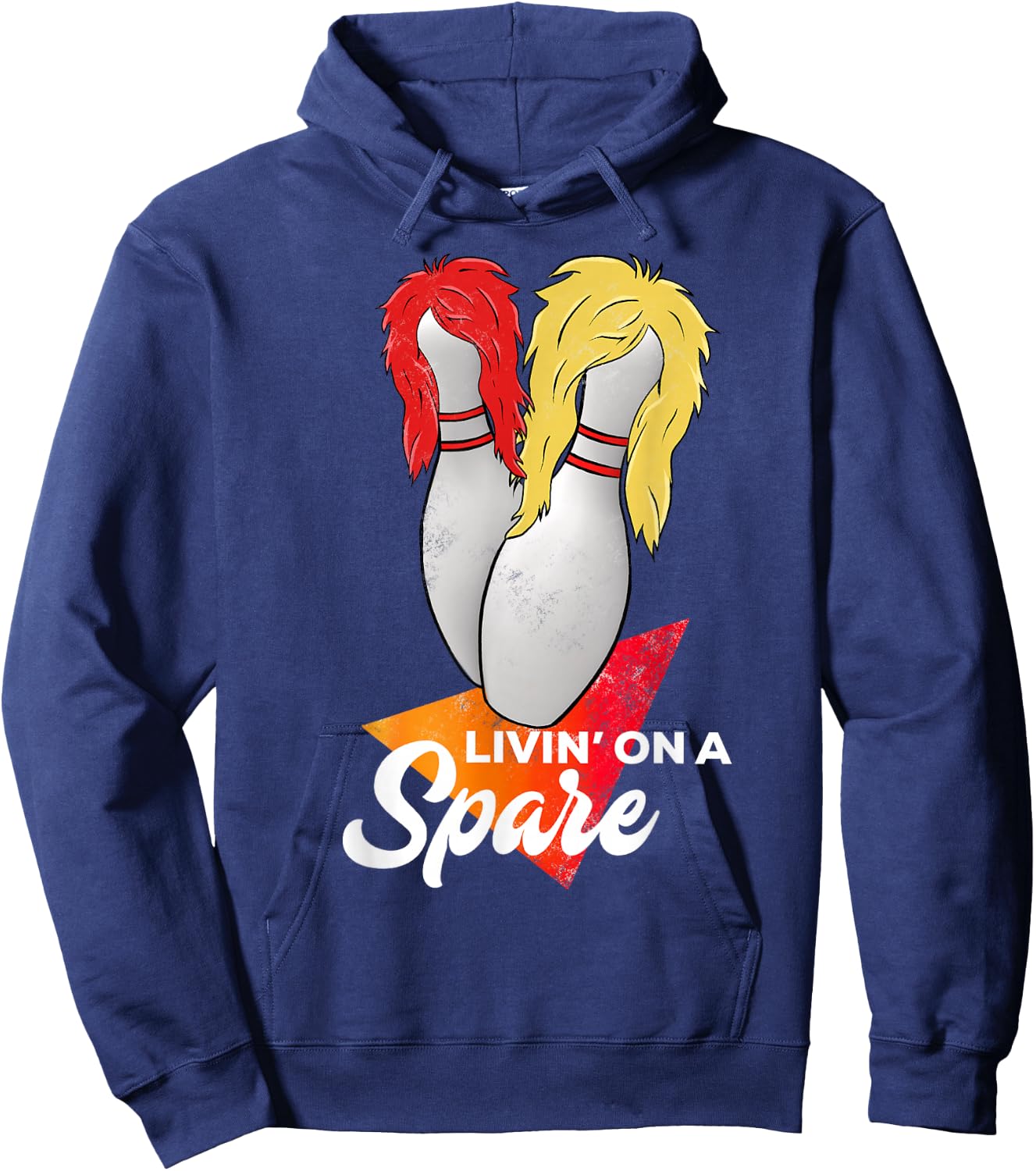 Living On A Spare Bowling League Team Hoodie - Hoodie | Navy