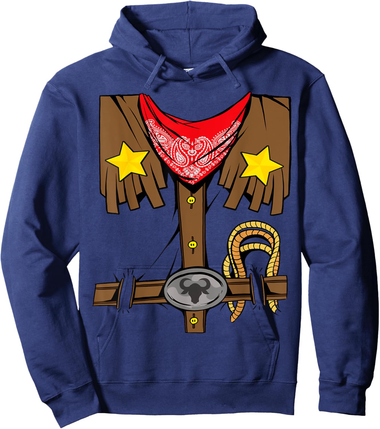 Rodeo Outfit Wild Western Cowboy Cowgirl Halloween Costume Hoodie - Hoodie | Navy