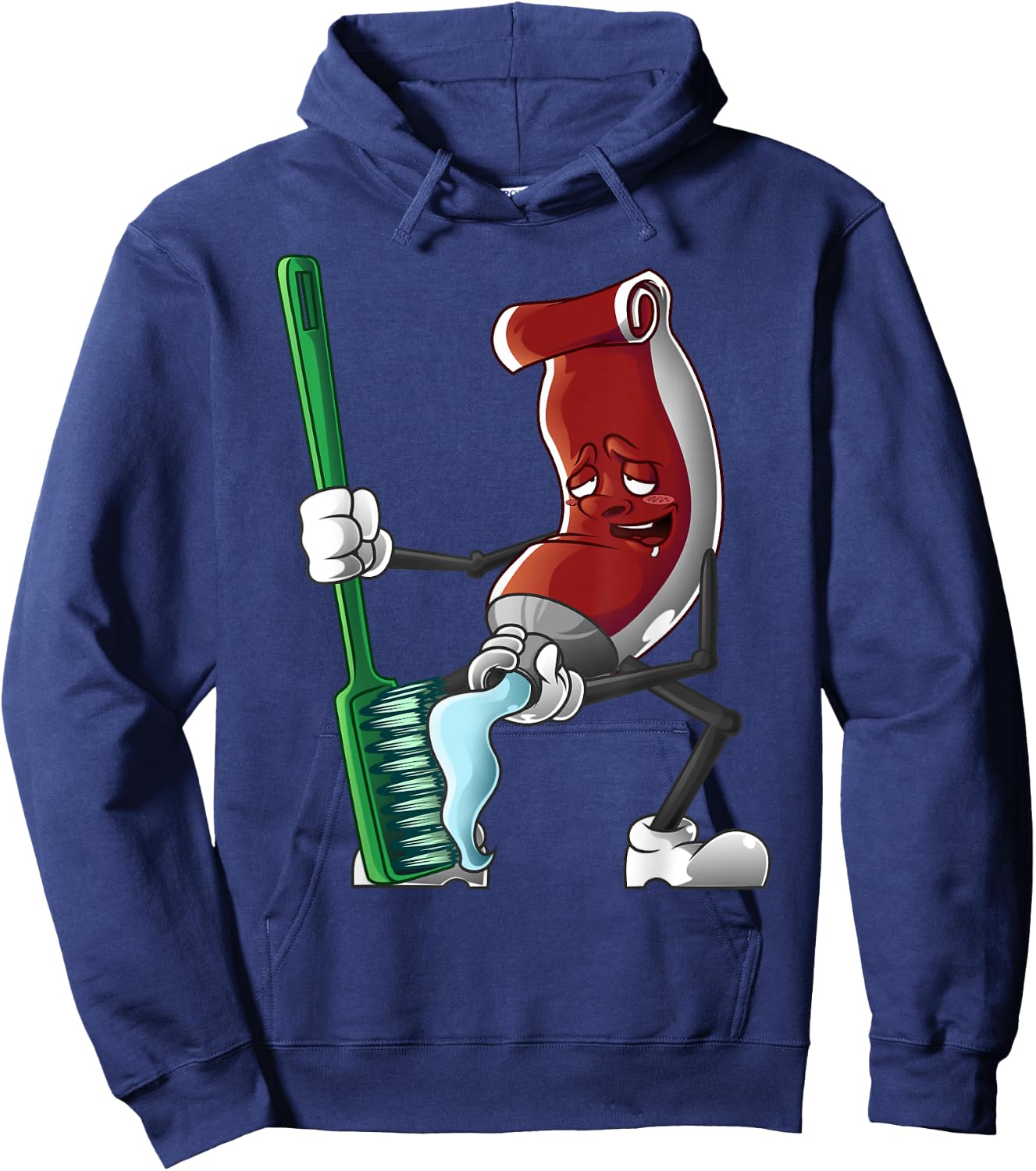 Funny Dirty Toothpaste | Cool Dental Hygienists Funny Gift Hoodie - Hoodie | Navy