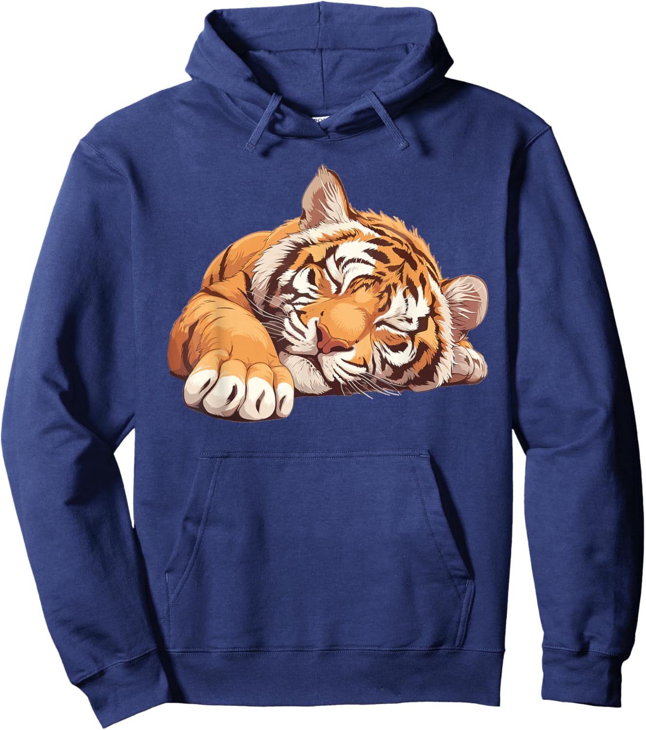 Sleeping Tiger I Kids Tiger Hoodie - Hoodie | Navy