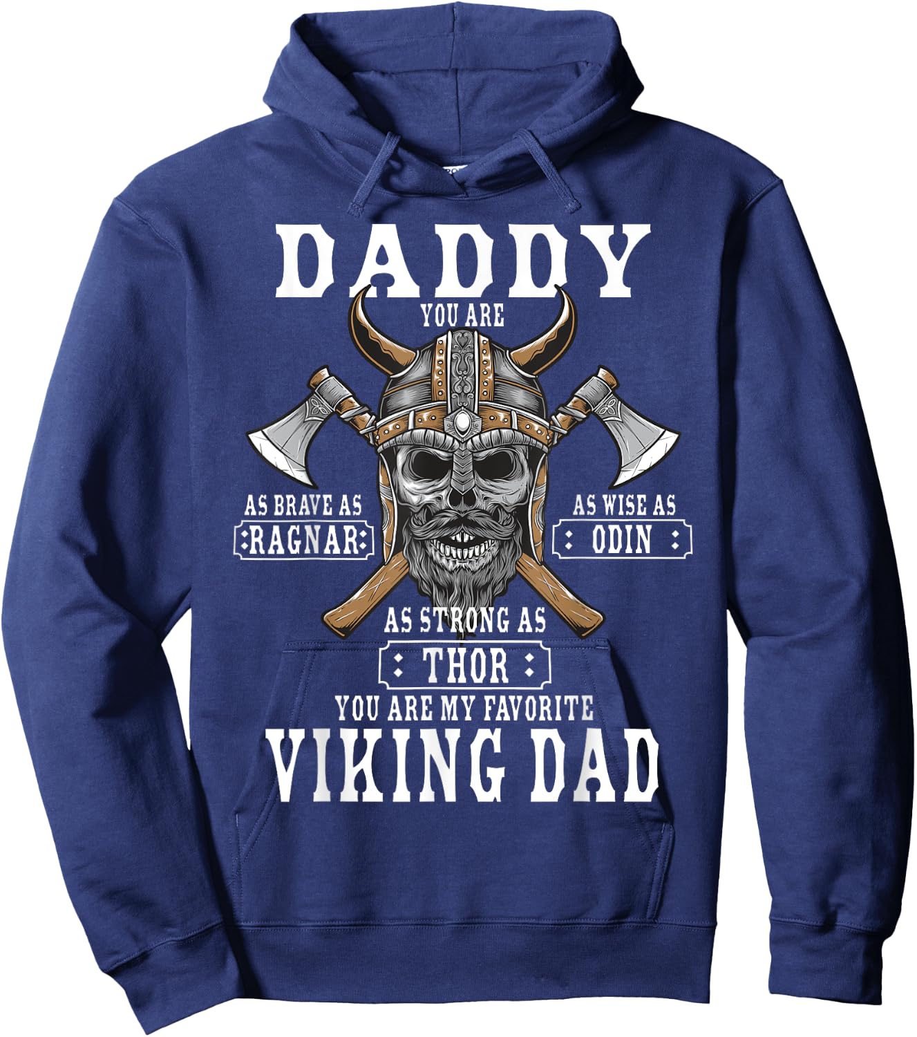 Viking Norse Mythology Husband - Best Viking Dad Hoodie - Hoodie | Navy