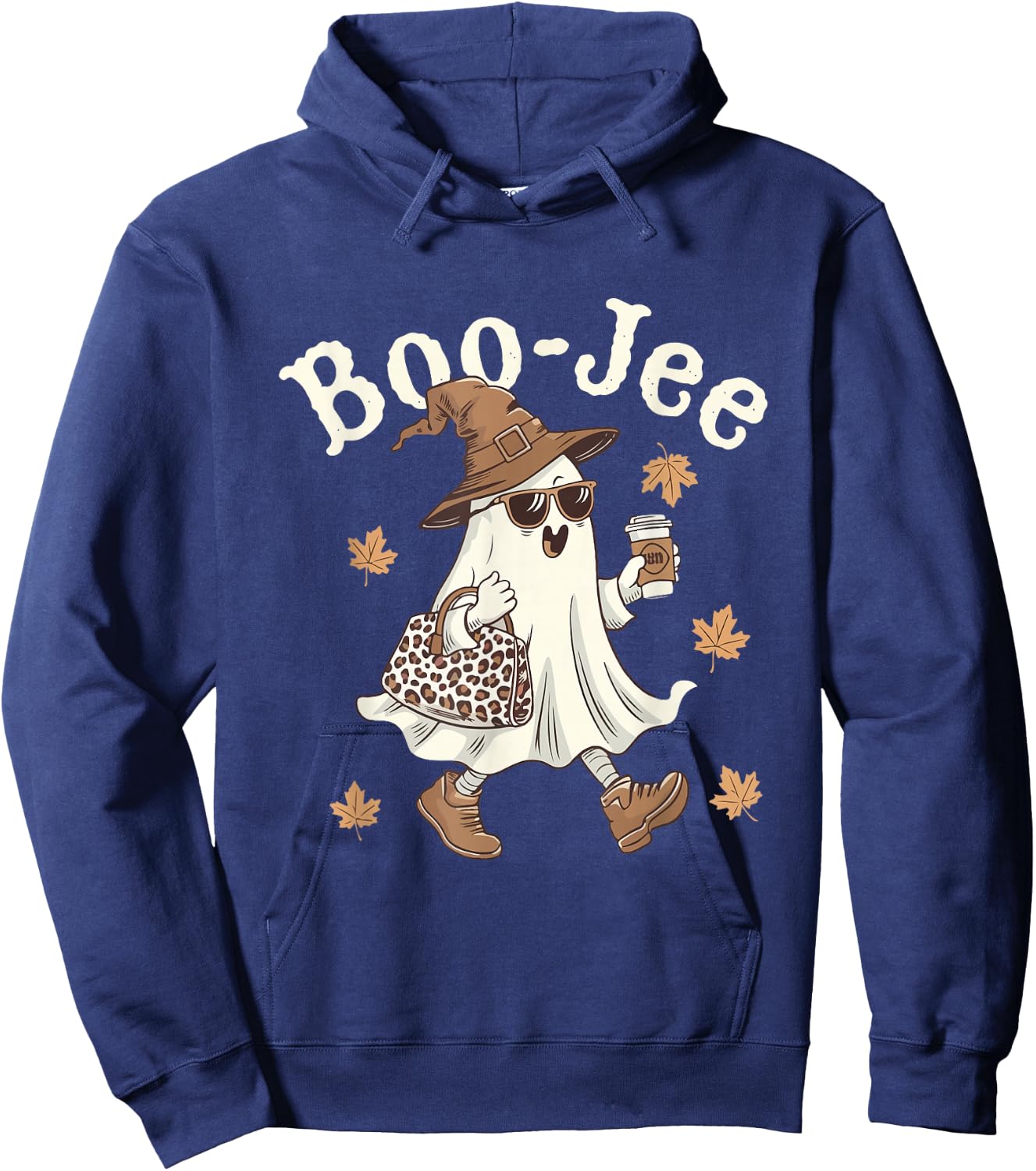 Cute Boo-Jee Tumbler Ghost Boujee Halloween Girl Women Hoodie - Hoodie | Navy