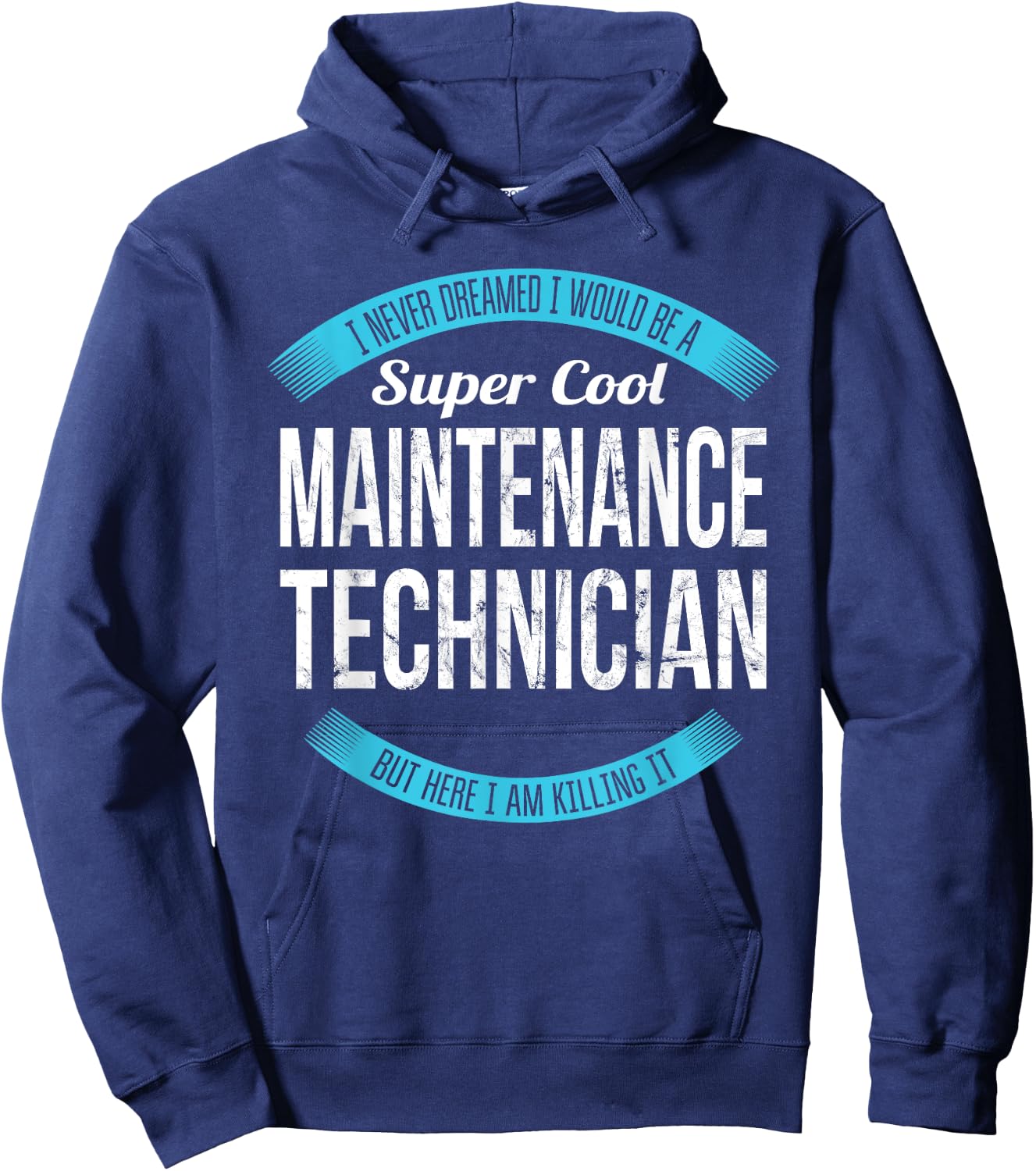 Maintenance Technician Gifts Funny by Maintenance Technician T Shirt Only for Adults, , Short Sleeve, Black, Small Hoodie - Hoodie | Navy