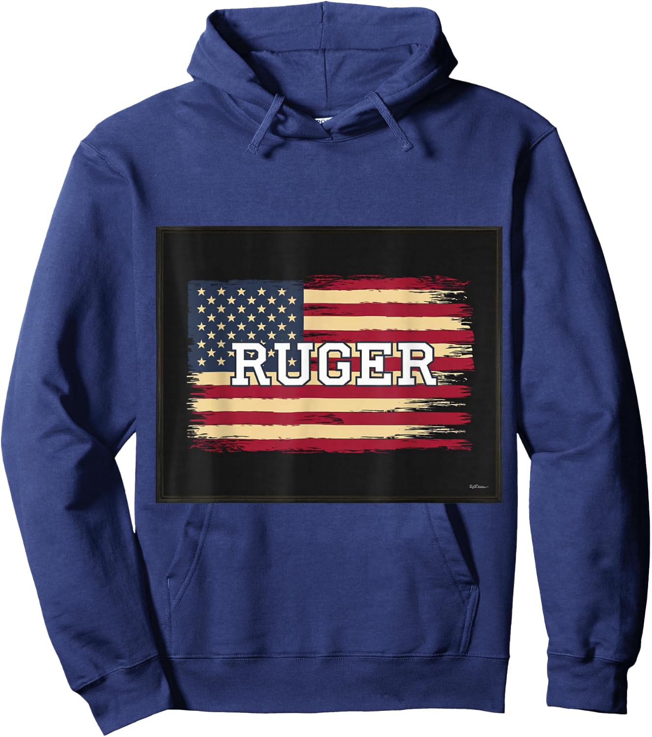 Ruger Family American Flag Hoodie - Hoodie | Navy