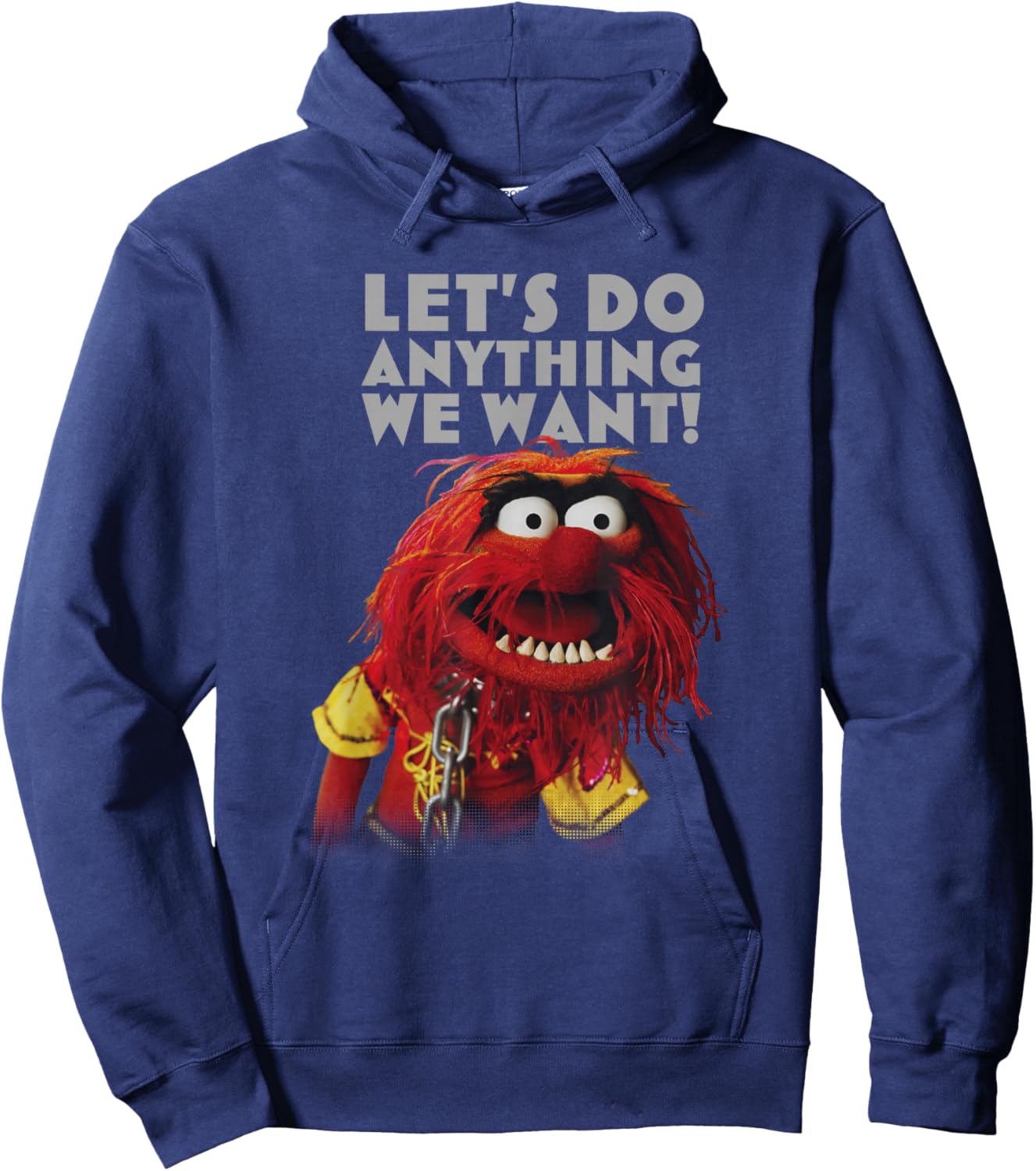 Disney The Muppets Let's Do Anything We Want Animal Poster Hoodie - Hoodie | Navy