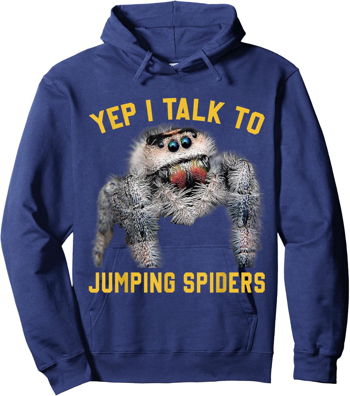Witty Jumping Spiders Collector Exotic Pet Owner Lifestyles Hoodie - Hoodie | Navy