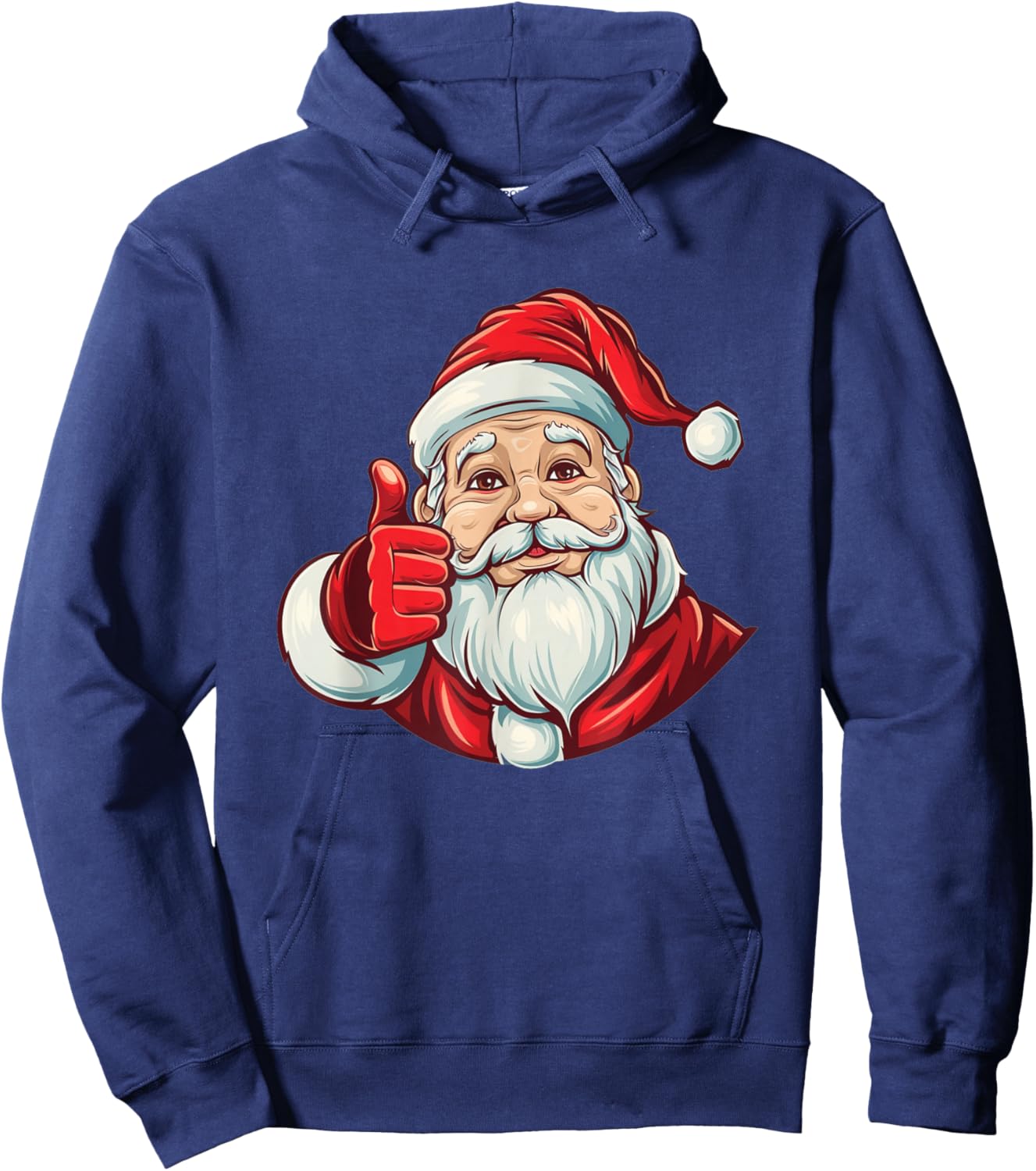 Cool Thumb up Santa for funny Christmas Season Hoodie - Hoodie | Navy