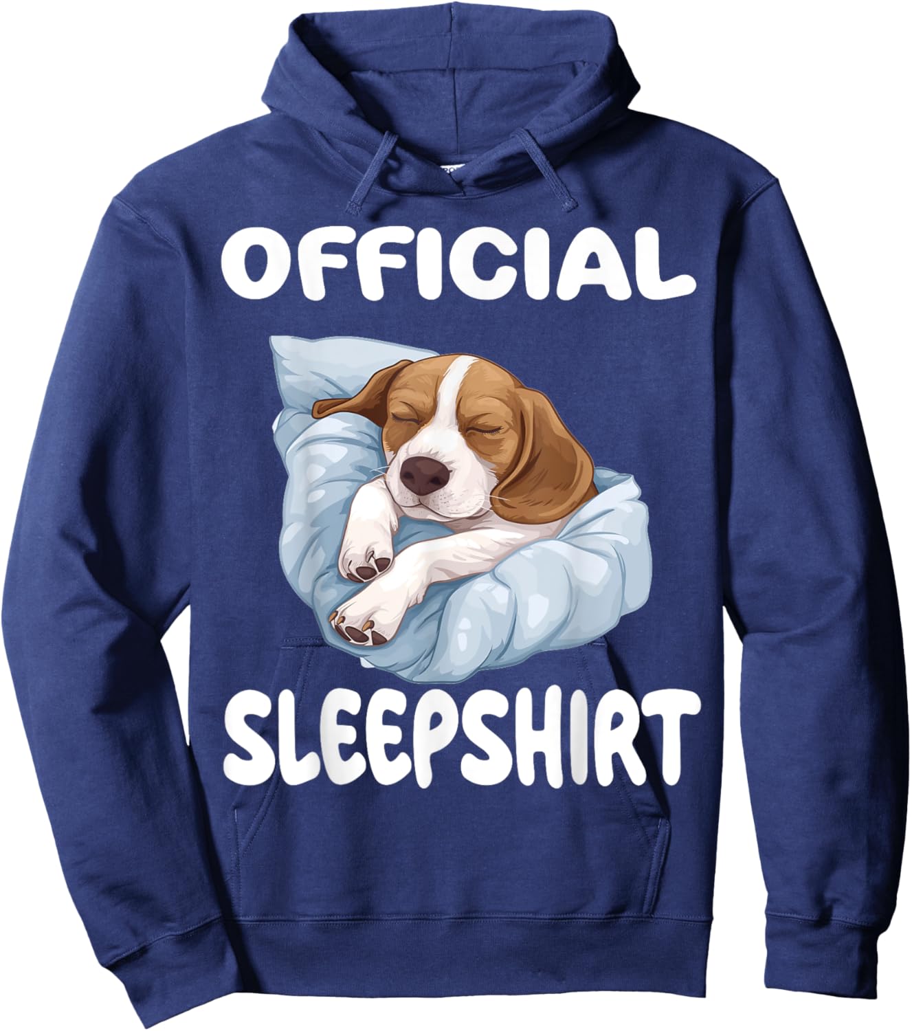 Beagle Dog Official Sleepshirt Pajamas Nightgown Men Women Kids Hoodie - Hoodie | Navy