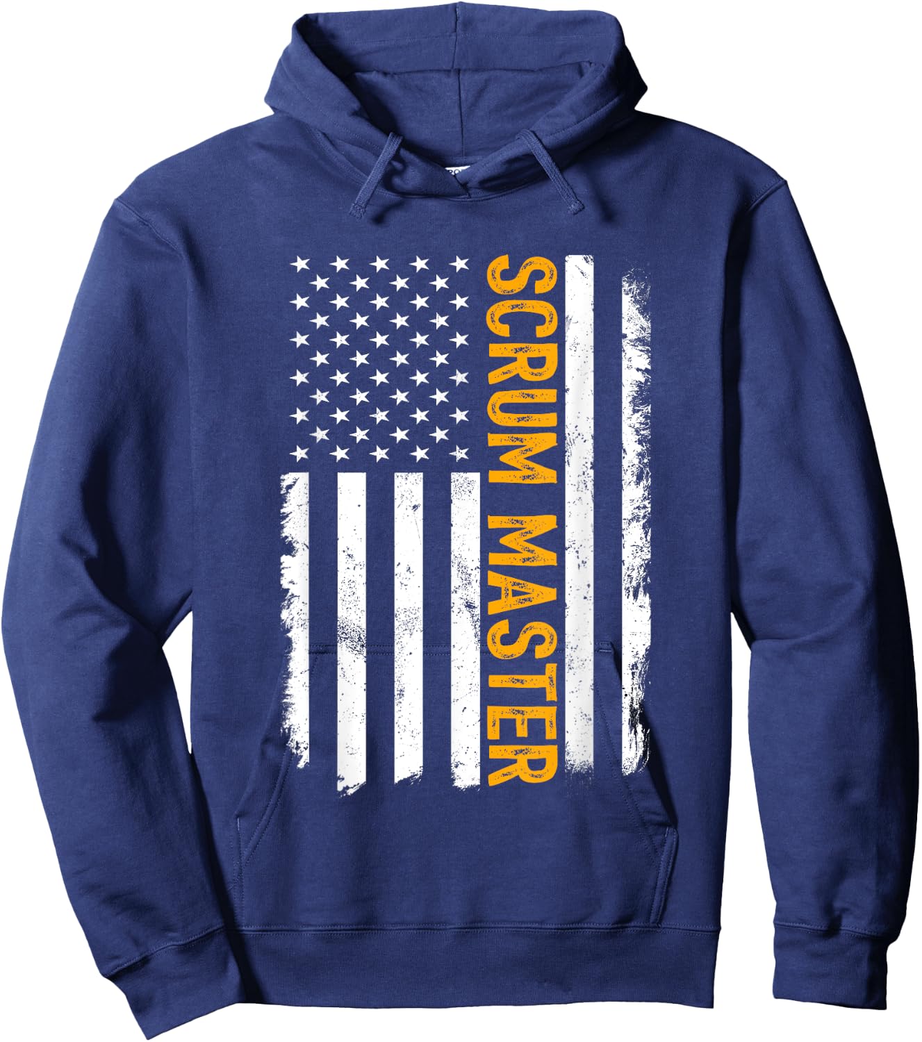 Scrum Master Job, American Flag Scrum Masters Career Hoodie - Hoodie | Navy