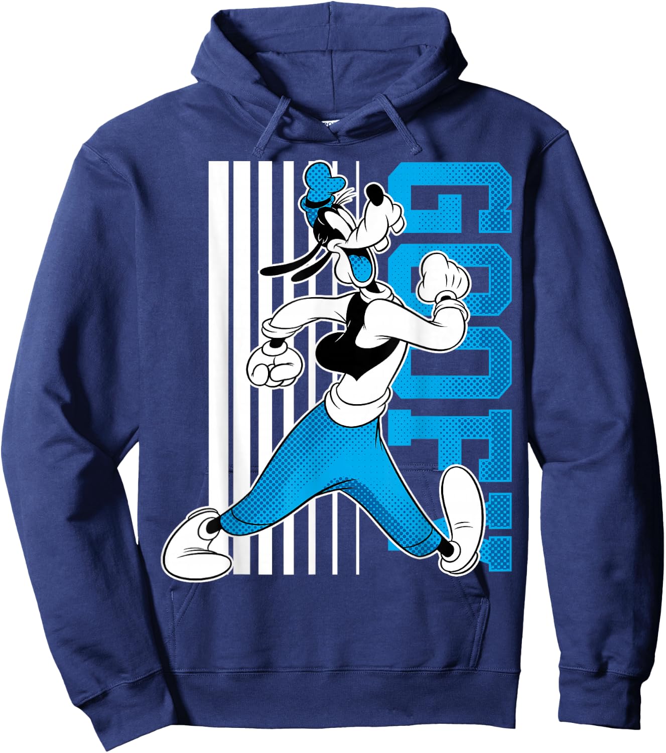 Disney Mickey And Friends Goofy Barcode Hoodie - Hoodie | Navy
