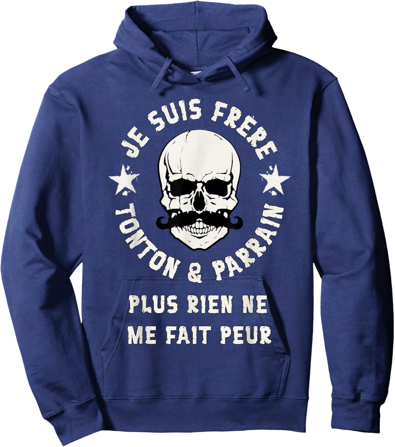Brother Tonton and Godfather Gift Christening Future Godfather Hoodie - Hoodie | Navy