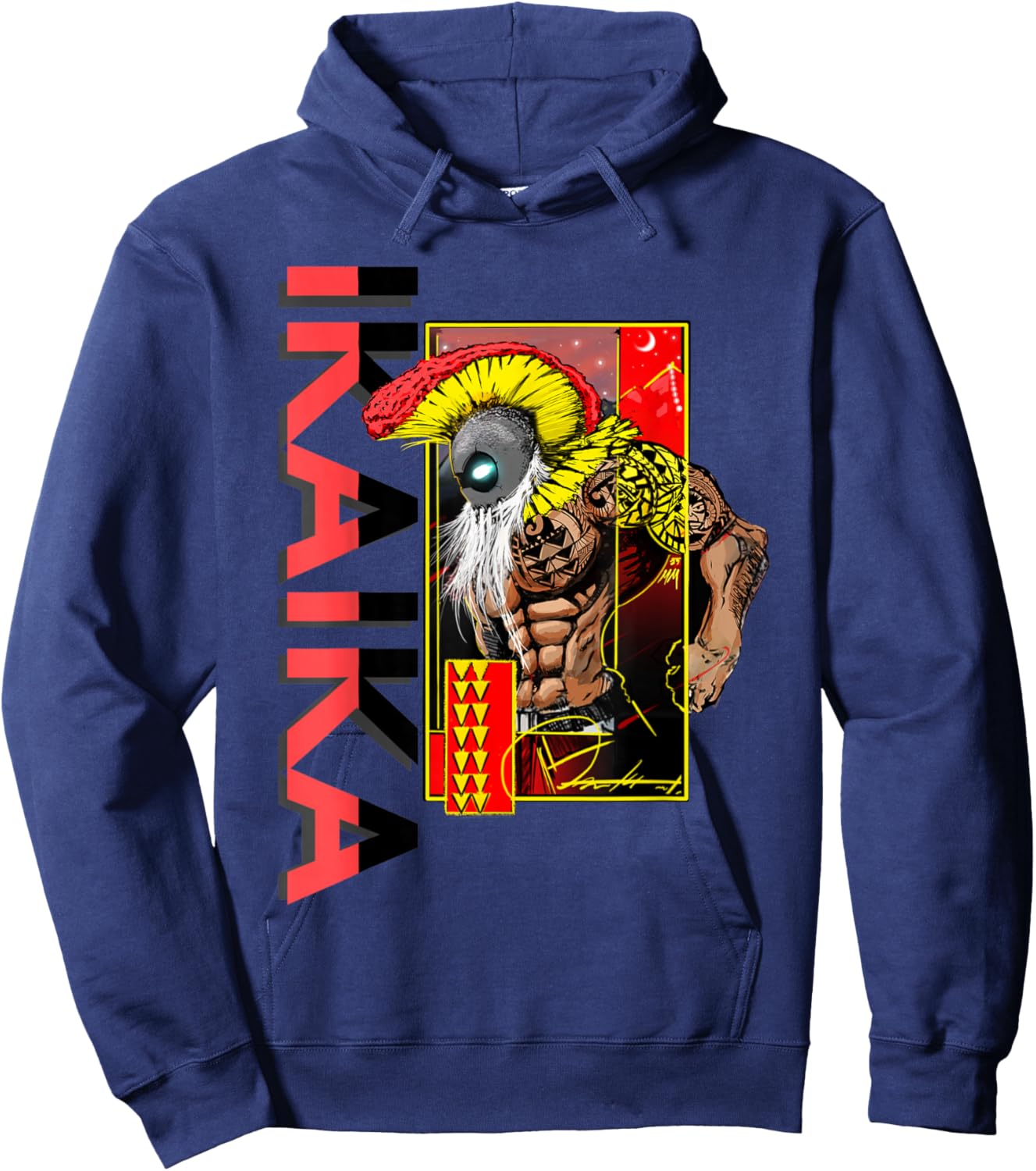 IKAIKA Warrior by micah moto Hoodie - Hoodie | Navy