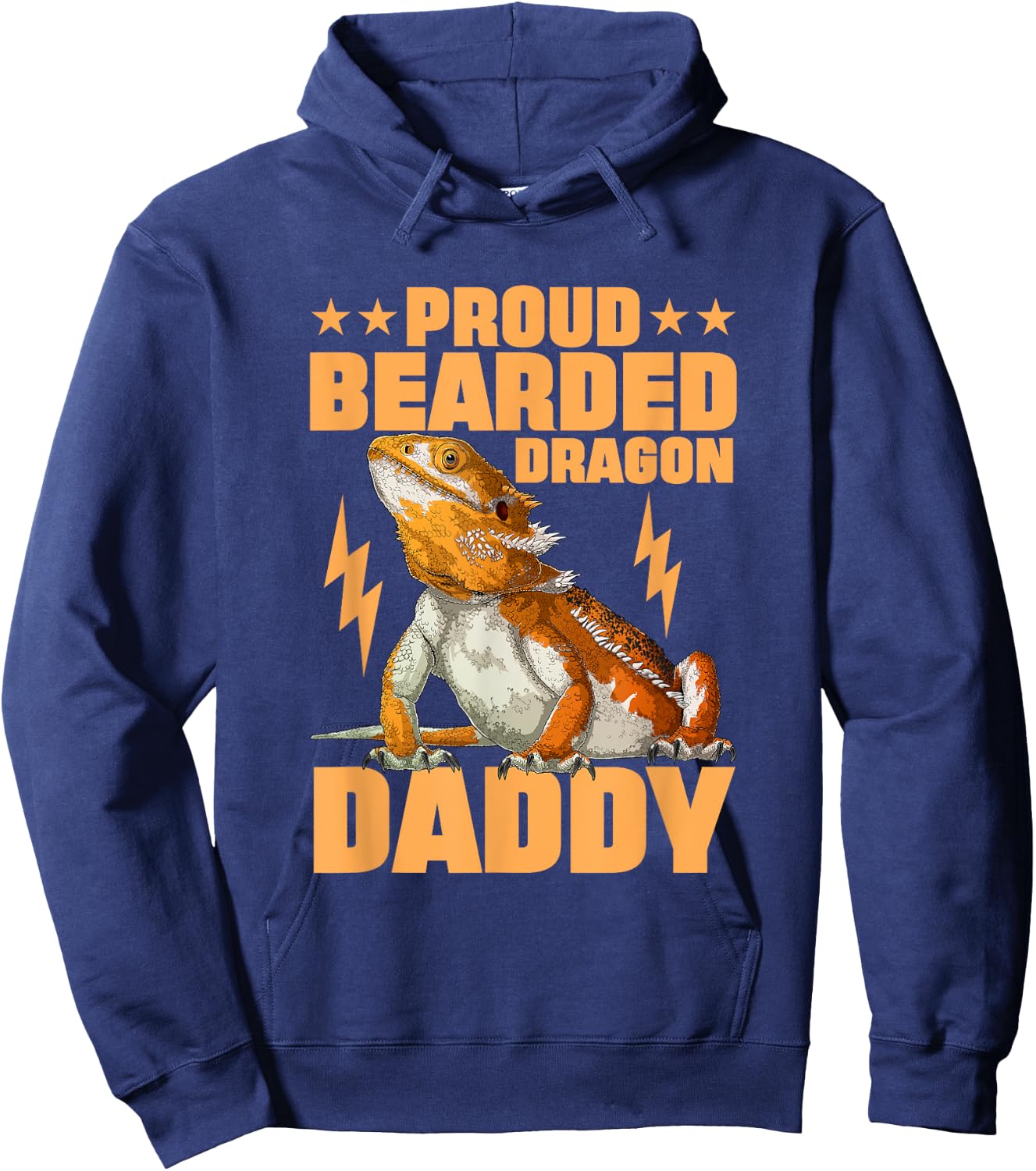 Bearded Dragon Daddy Reptile Lizard Hoodie - Hoodie | Navy