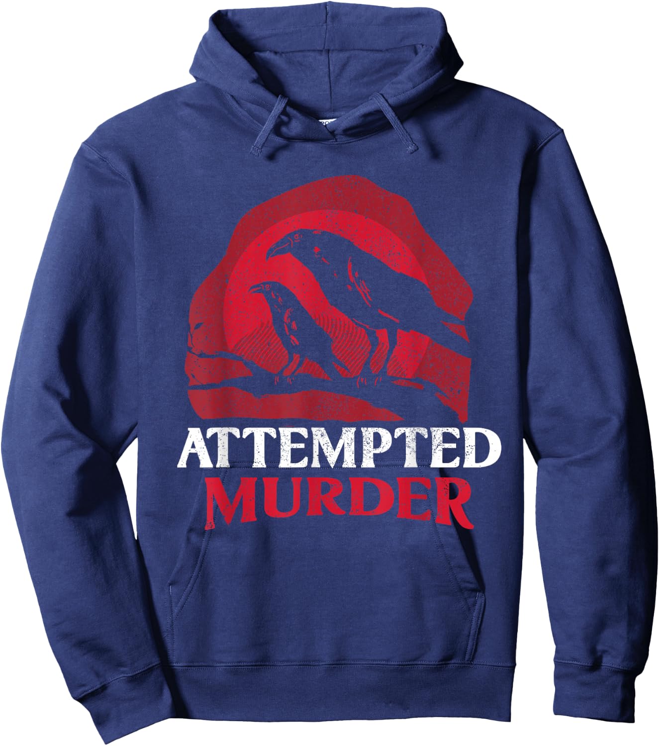 Attempted Murder Crows Hoodie - Hoodie | Navy