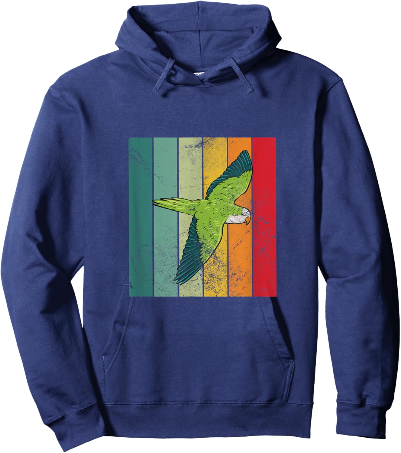 Quaker parrot retro Hoodie - Hoodie | Navy