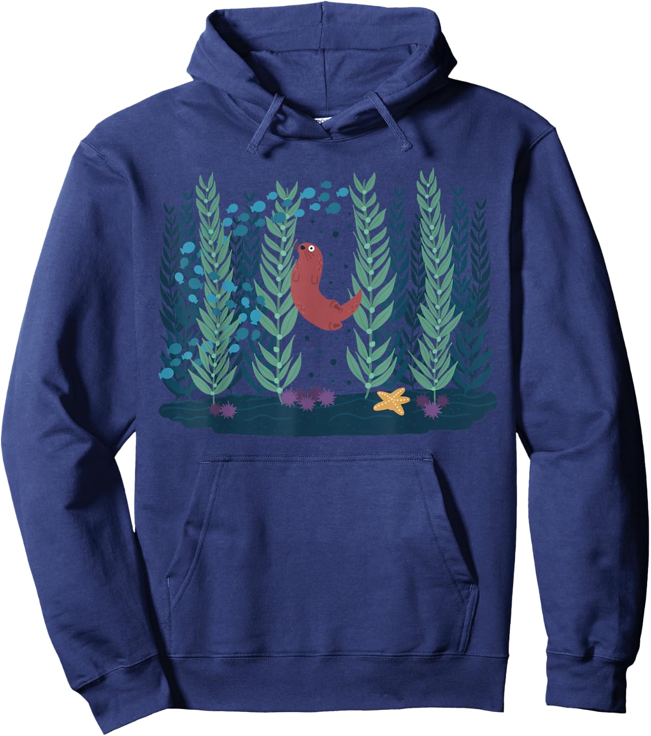 Help The Kelp Cute Marine Biologist Kelp Forest Ecosystems Hoodie - Hoodie | Navy