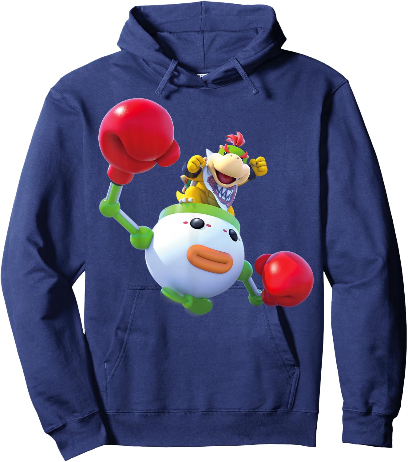 Super Mario World Baby Bowser Clown Copter Nintendo Icon Hoodie - Hoodie | Navy