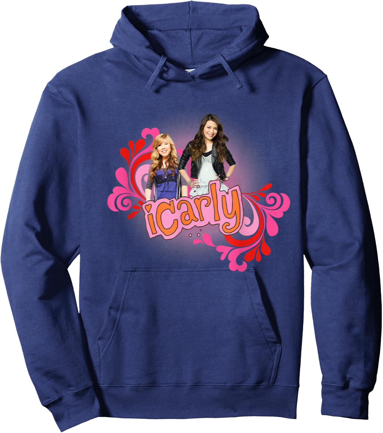 iCarly Sam and Carly pink burst Hoodie - Hoodie | Navy