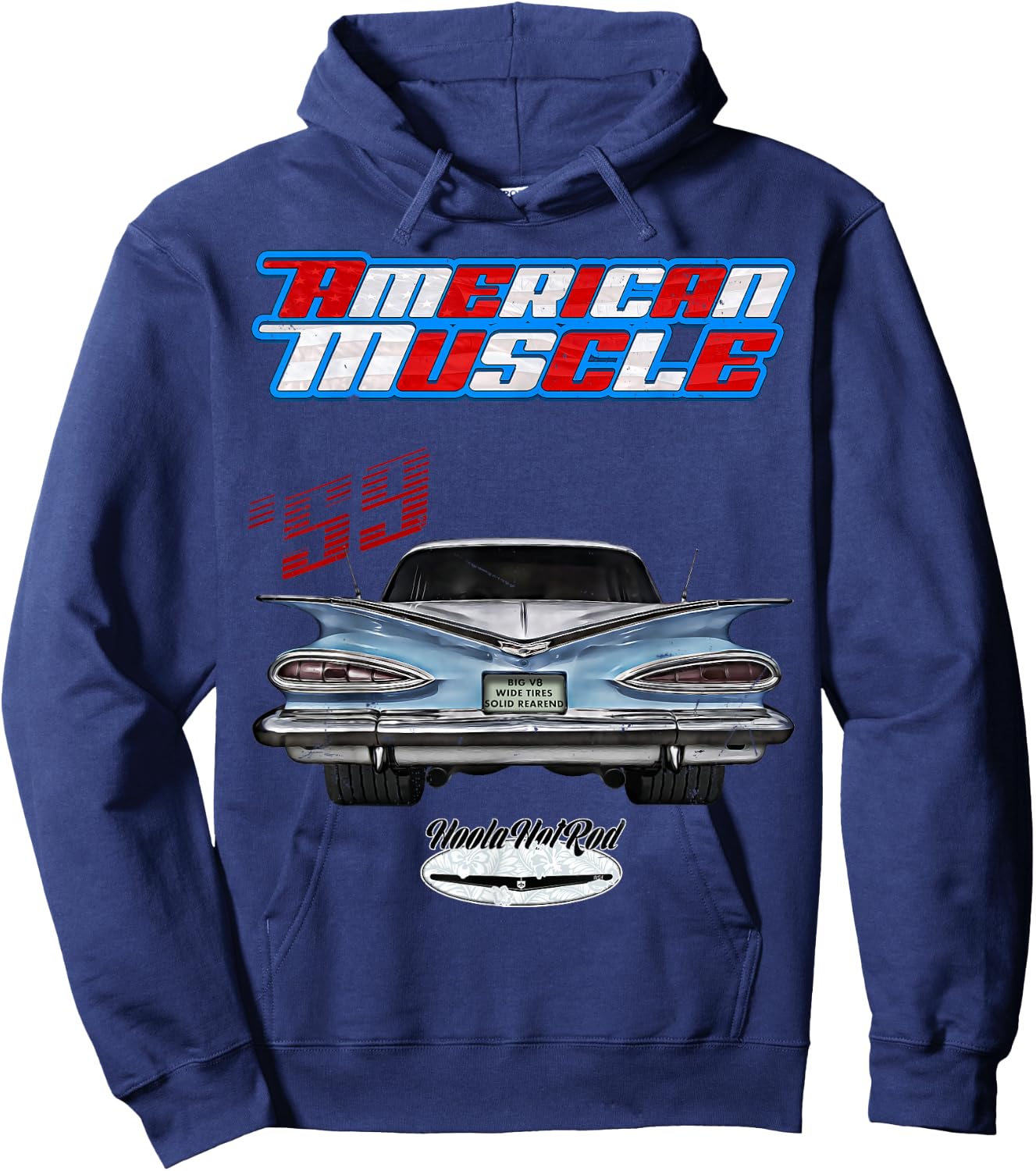 1959,59,Impala,Biscayne,Delray,BelAir,Rockabilly,Rock n Roll Hoodie - Hoodie | Navy