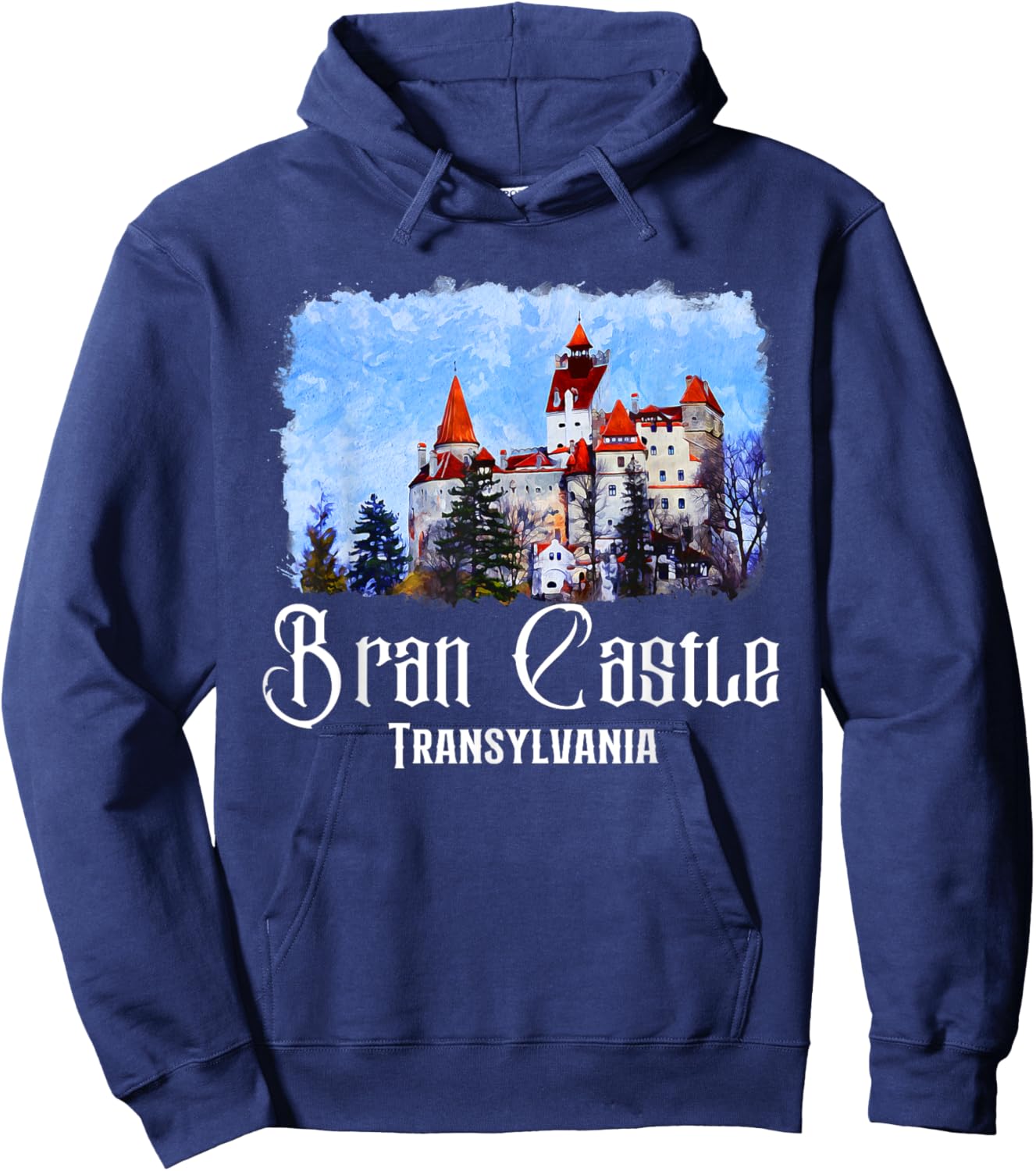 Bran Castle Romania Bran Castle Hoodie - Hoodie | Navy