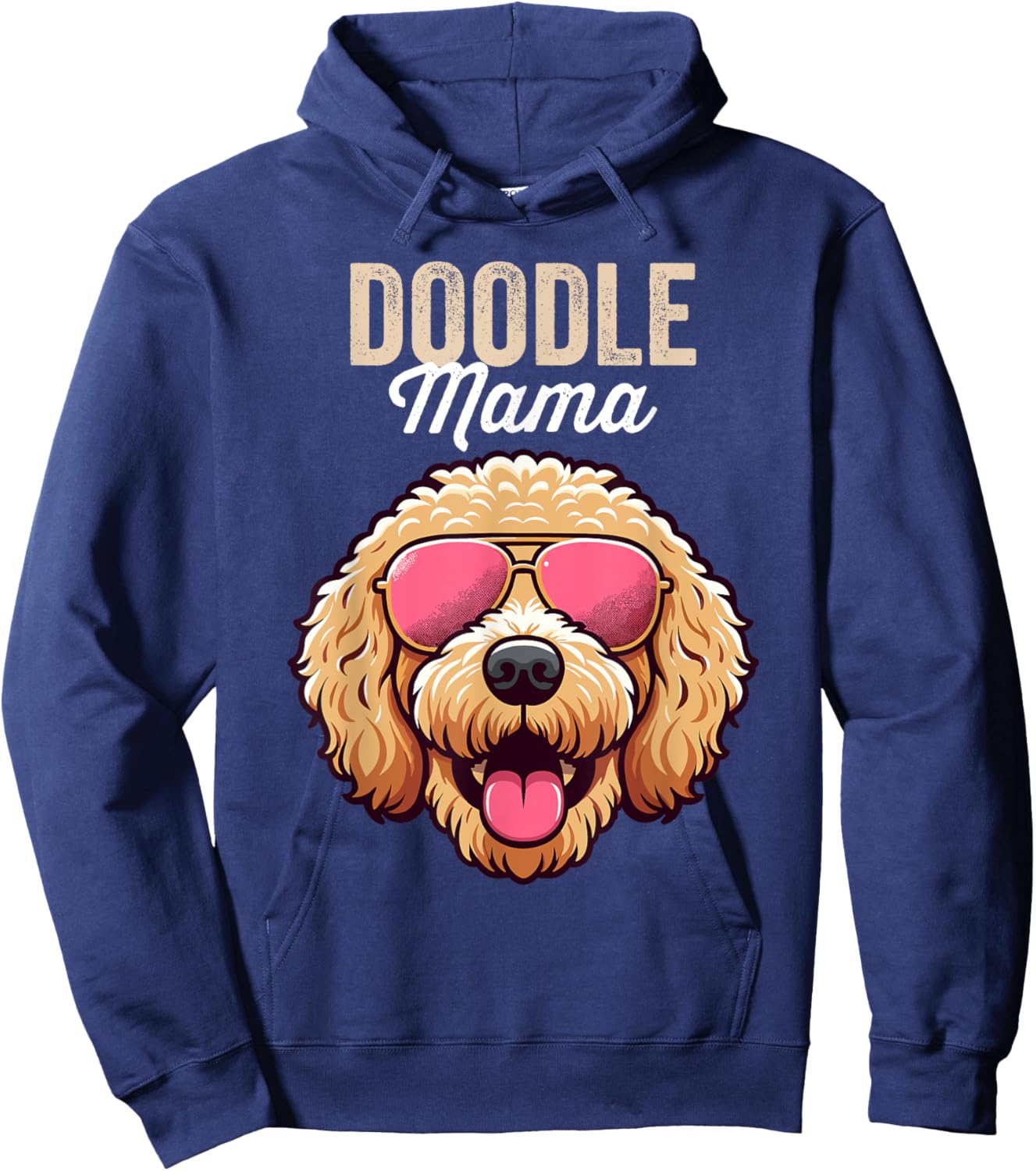 Doodle Mom Double Doodle Dog, Goldendoodle, Doodle Mama Hoodie - Hoodie | Navy