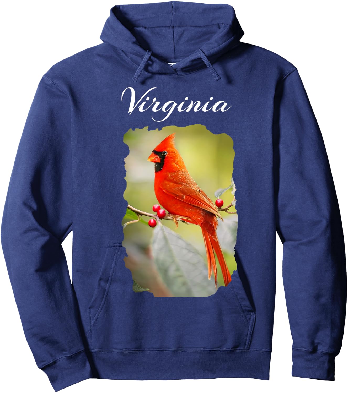 Northern Cardinal Official Virginia State Bird Travel Gift Hoodie - Hoodie | Navy
