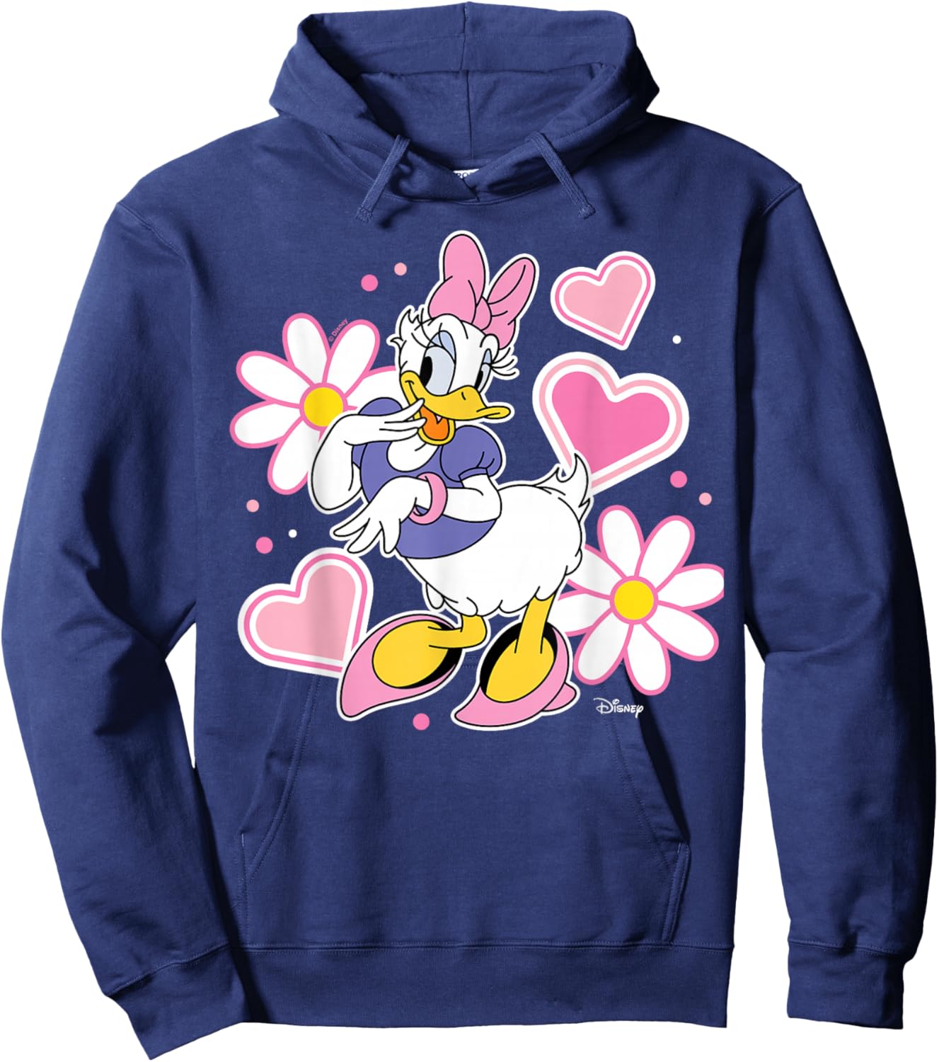 Daisy Duck - Hearts and Flowers Hoodie - Hoodie | Navy