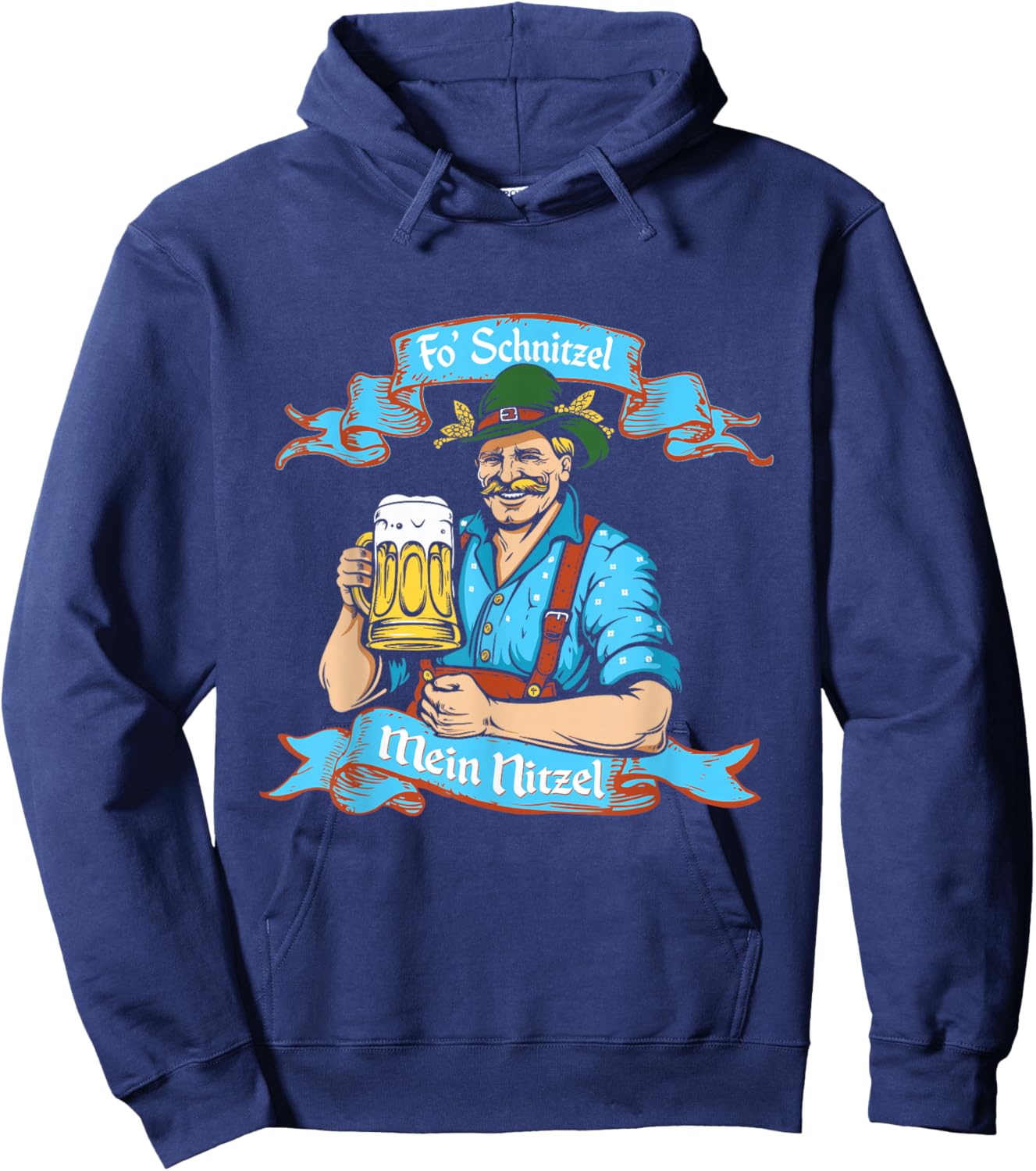Fo Snitzel Prost German Oktoberfest Shirt or Women Hoodie - Hoodie | Navy