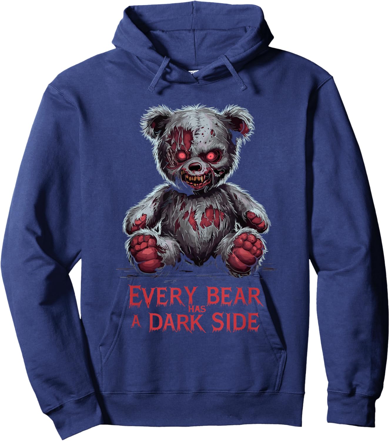 Schrecklicher Teddy Gruseliger Plüsch Horror Teddybär Gruselig Hoodie - Hoodie | Navy