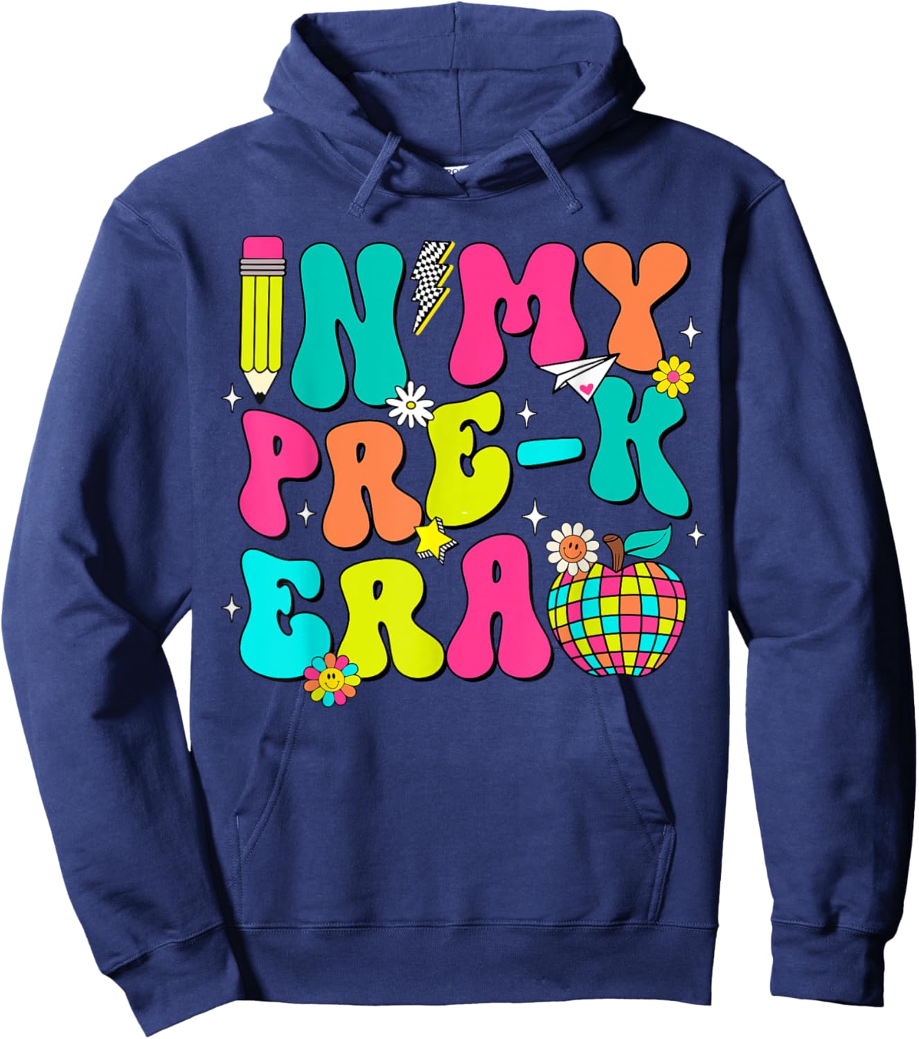 In My Pre-K Era Back To School First Day of School Boy Girl Hoodie - Hoodie | Navy