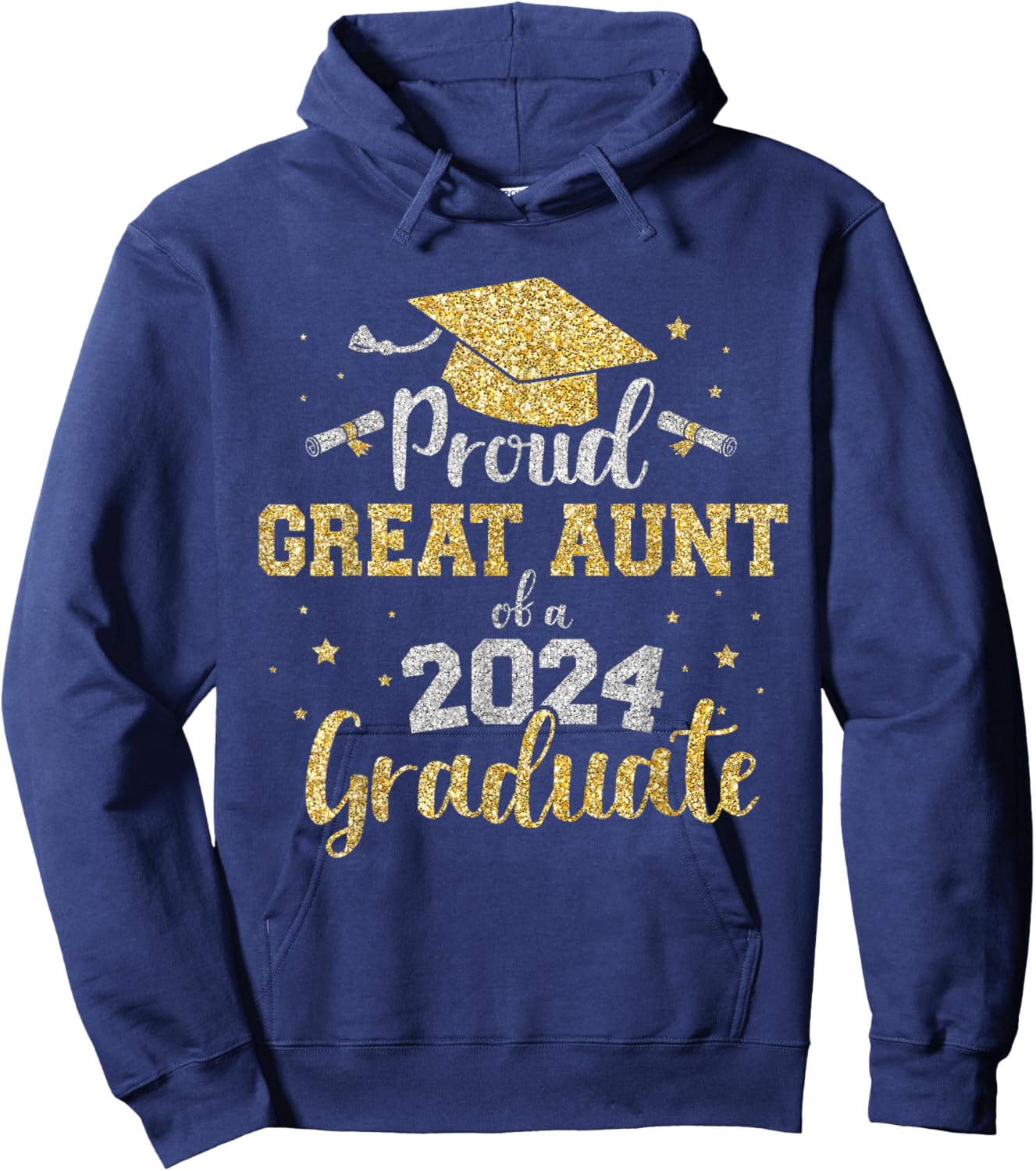 Proud great aunt of class of 2024 graduate senior graduation Hoodie - Hoodie | Navy