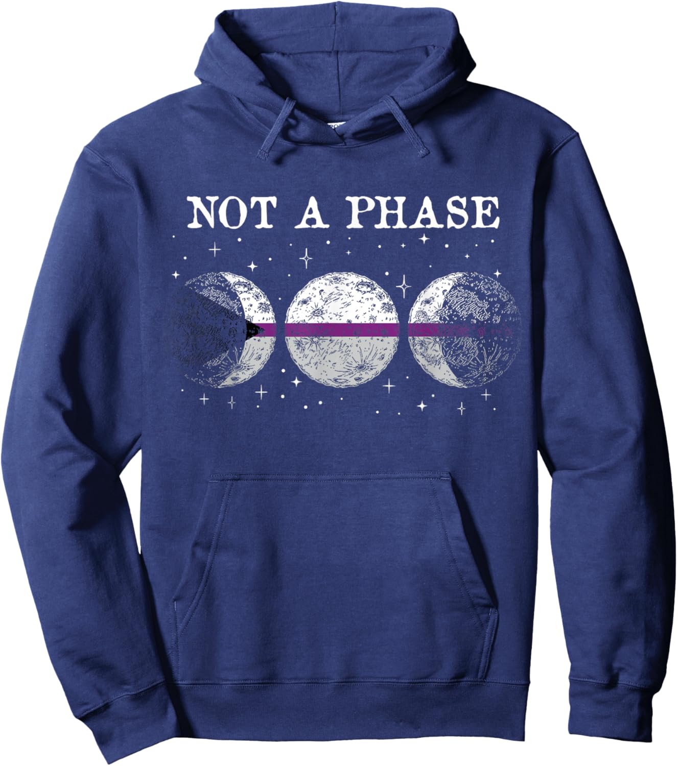 Demisexual Pride Flagge Not A Phase Hoodie - Hoodie | Navy
