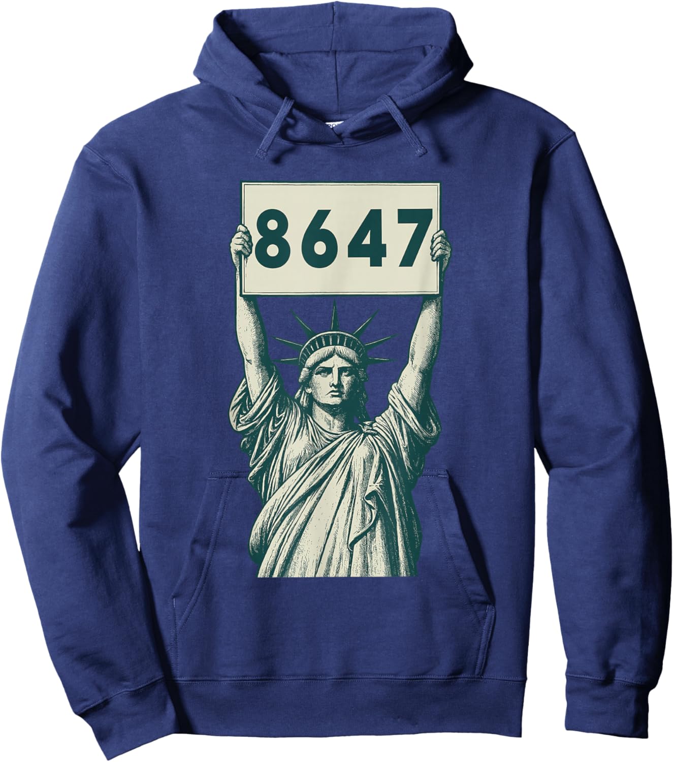 Statue of Liberty 8647 Hoodie - Hoodie | Navy