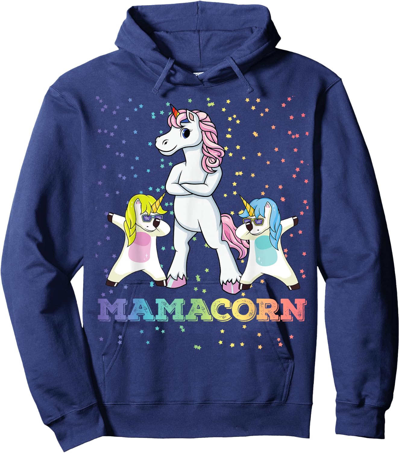 Mamacorn Unicorn Mama Unicorn Girl Unicorn Mom Mamacorn Hoodie - Hoodie | Navy