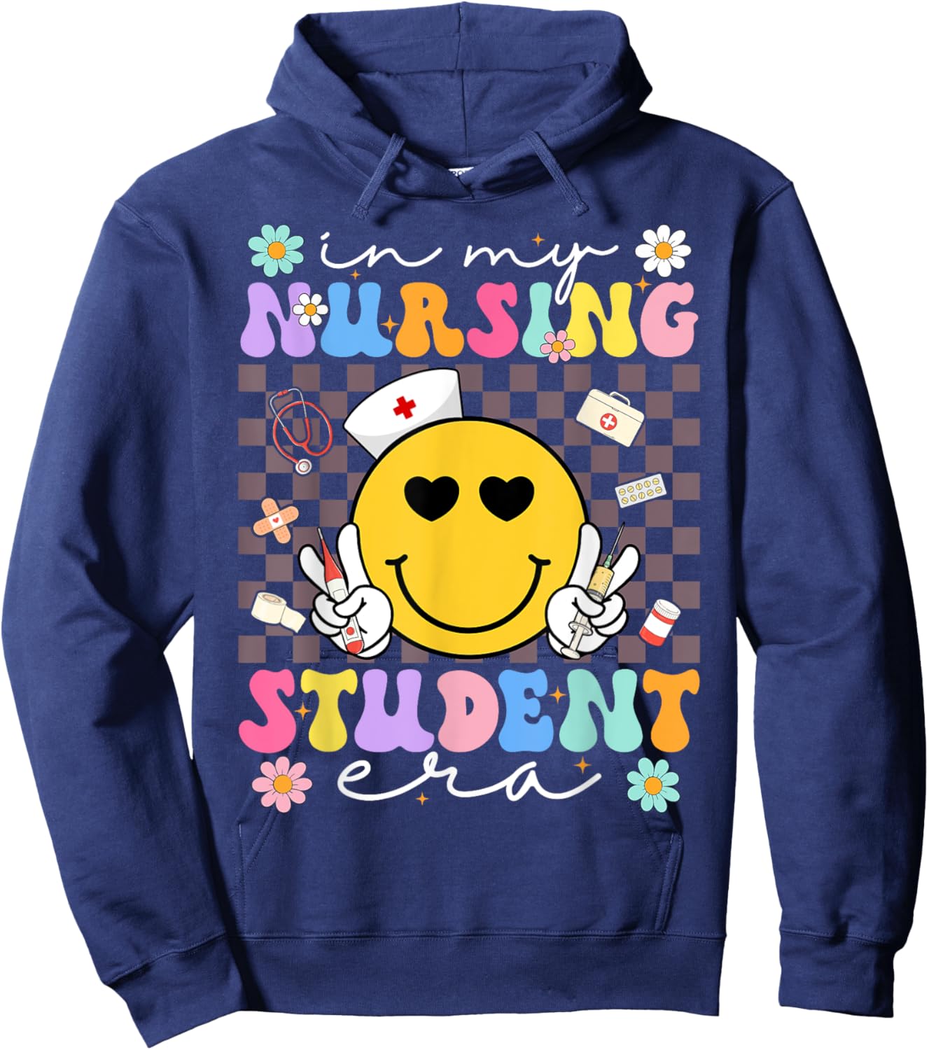 In My Nursing Student Era Future Nurse Nursing School Hoodie - Hoodie | Navy