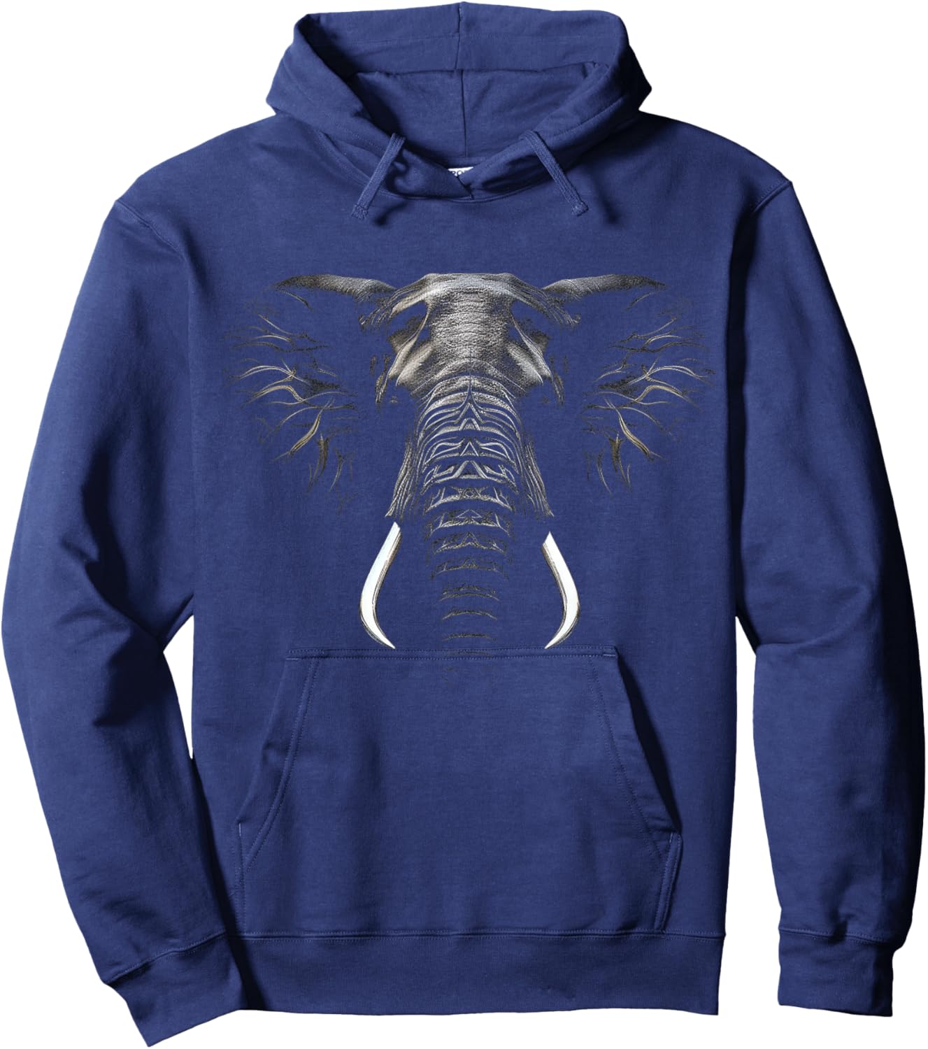 Elephant Lover Art Animal Abstract Graphic Elephant Hoodie - Hoodie | Navy