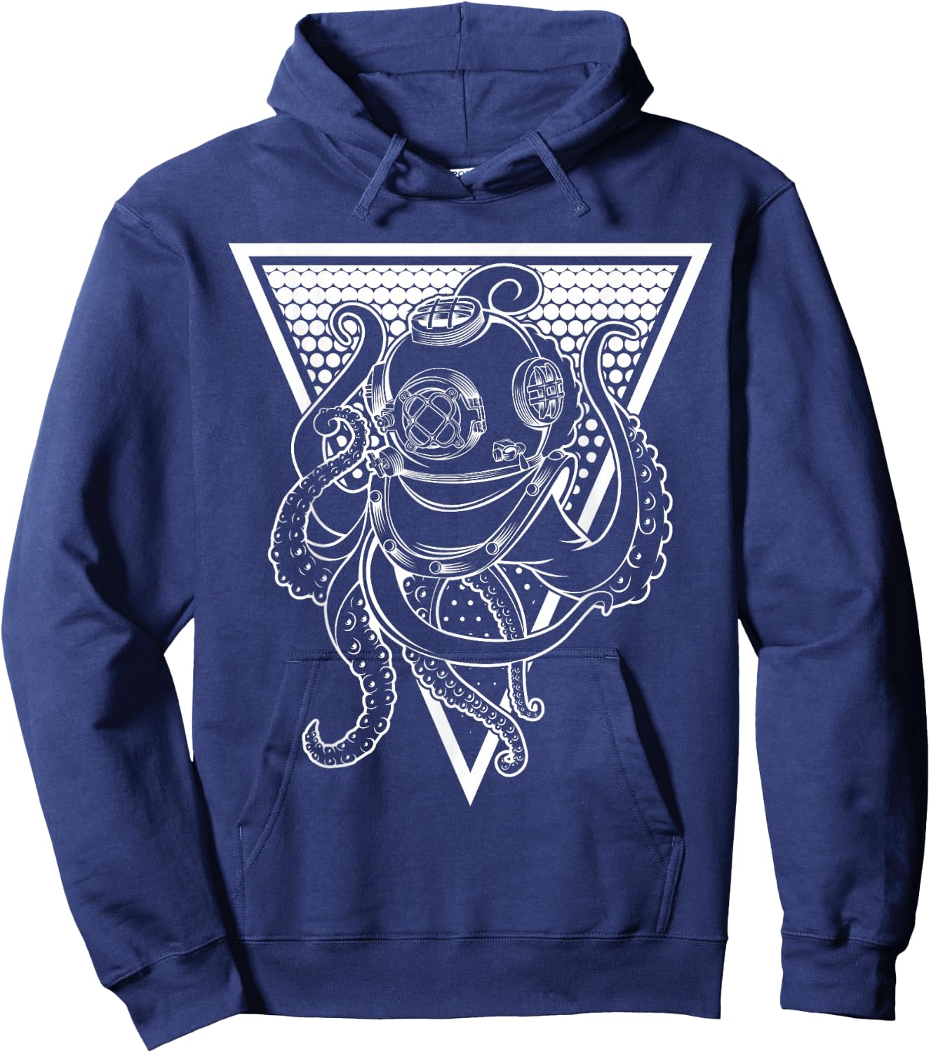 Deep Sea Diving Helmet Octopus Octopus Underwater Diver Gift Hoodie - Hoodie | Navy
