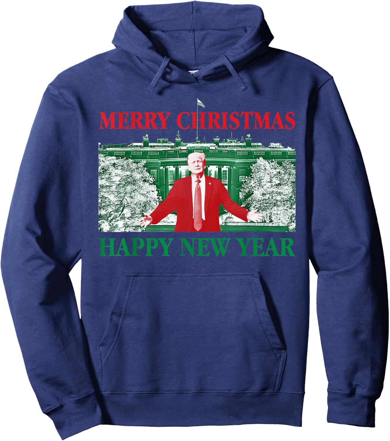 47th President Merry Christmas Xmas Happy New Year 2025 2026 Hoodie - Hoodie | Navy