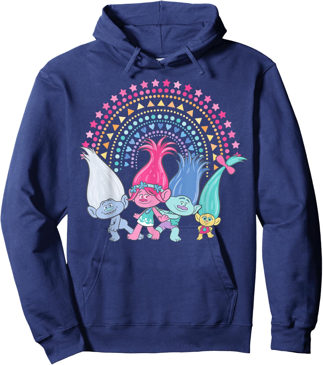 DreamWorks Trolls Rainbow Trolls Hoodie - Hoodie | Navy