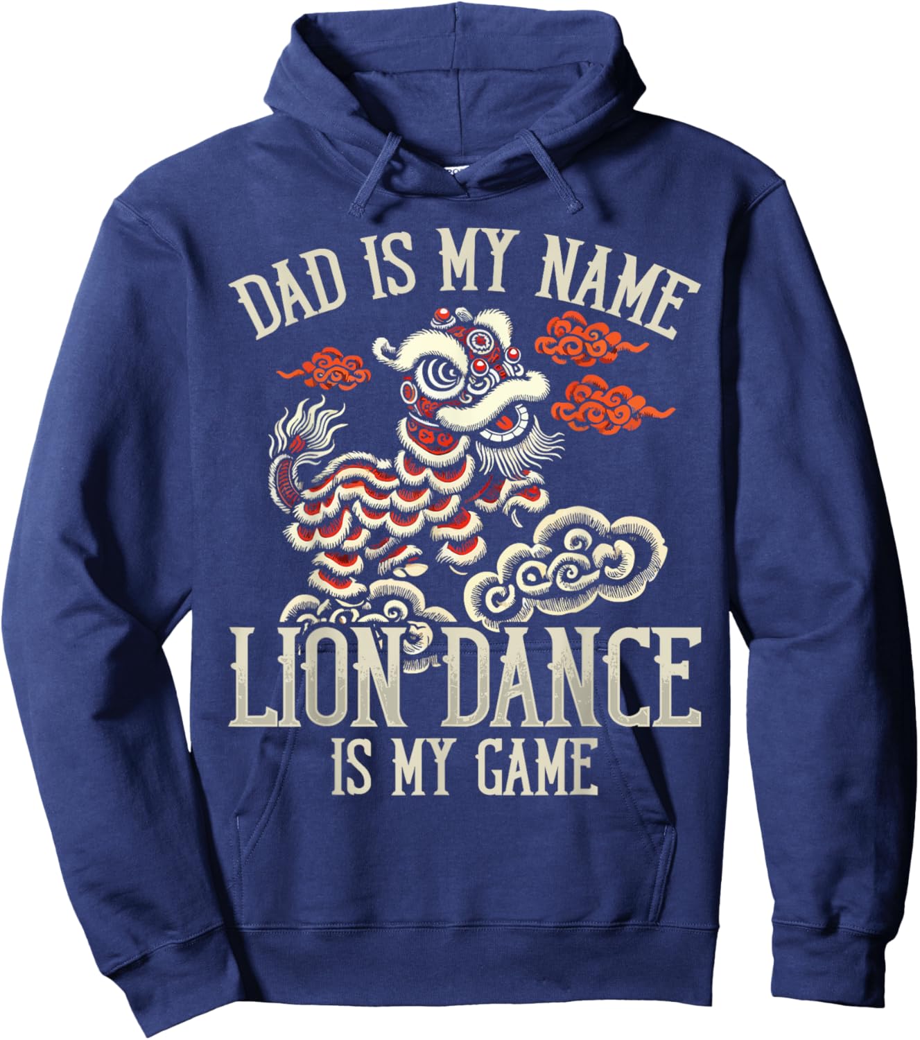 Lion Dance Lunar New Year Chinese New Year Lion Dance Hoodie - Hoodie | Navy