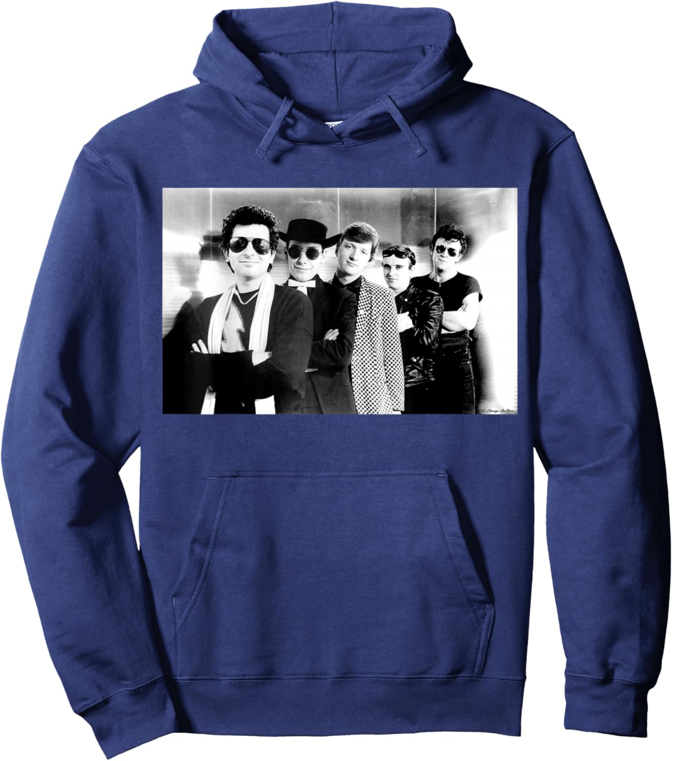 Squeeze Rock Band Publicity Shot By George DuBose Hoodie - Hoodie | Navy